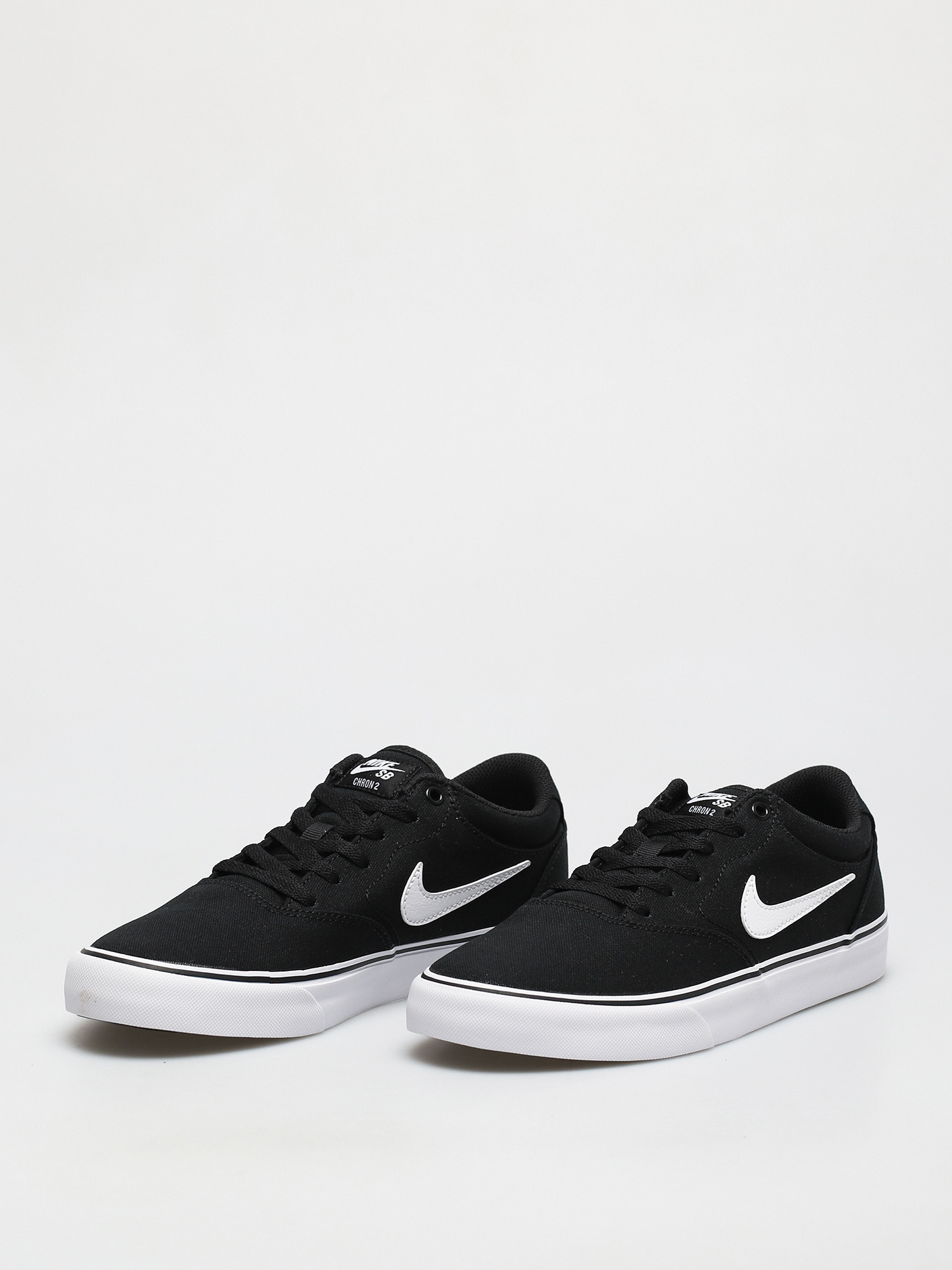 Nike SB Chron 2 Canvas Cipők (black/white black)