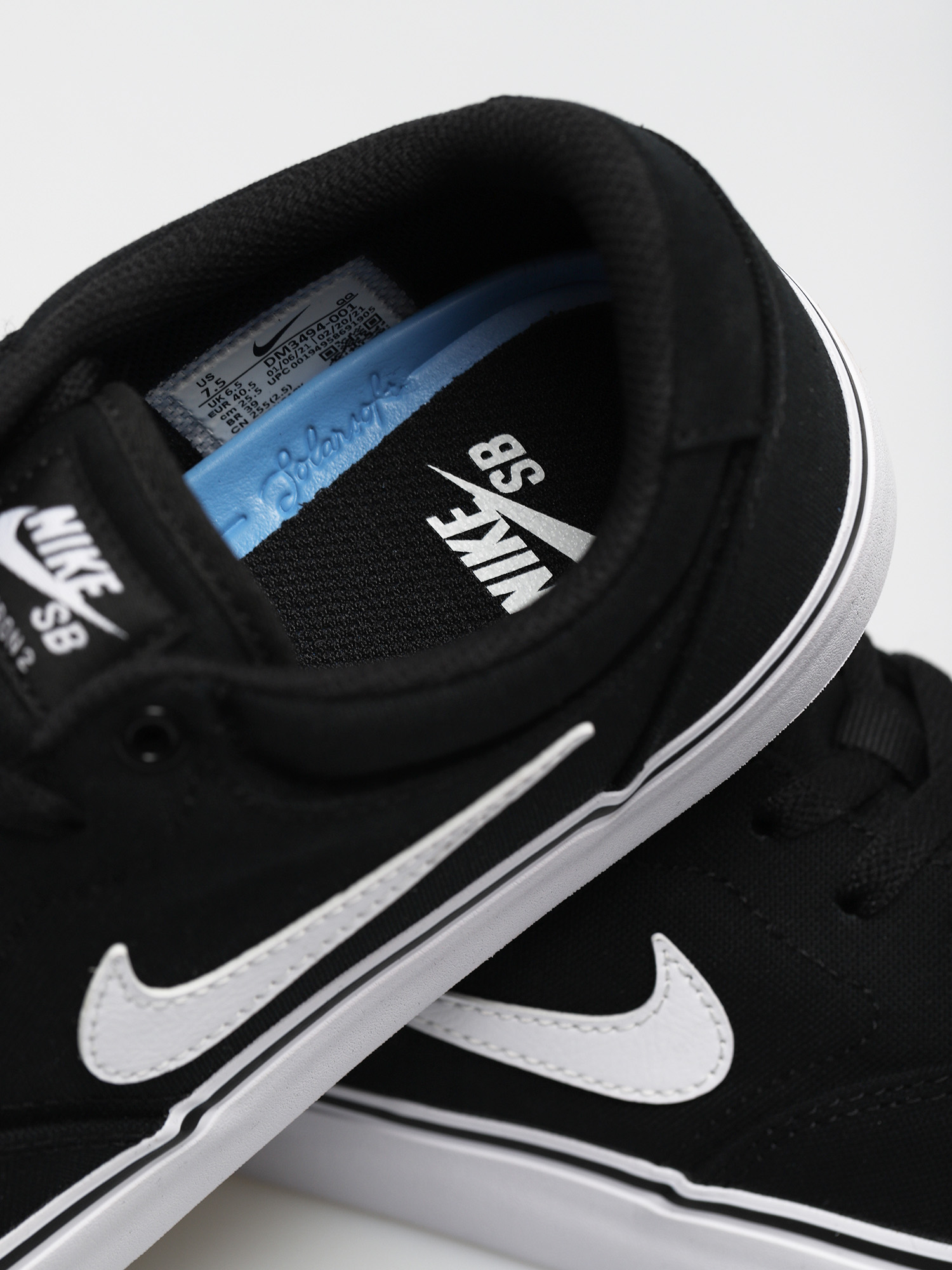 Nike SB Chron 2 Canvas Cipők (black/white black)