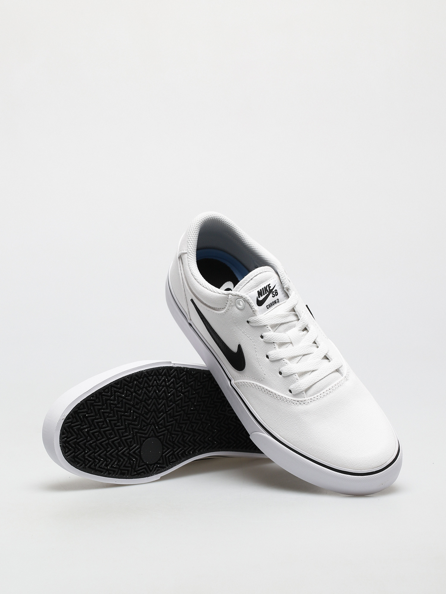 Nike SB Chron 2 Canvas Cipők (white/black white)