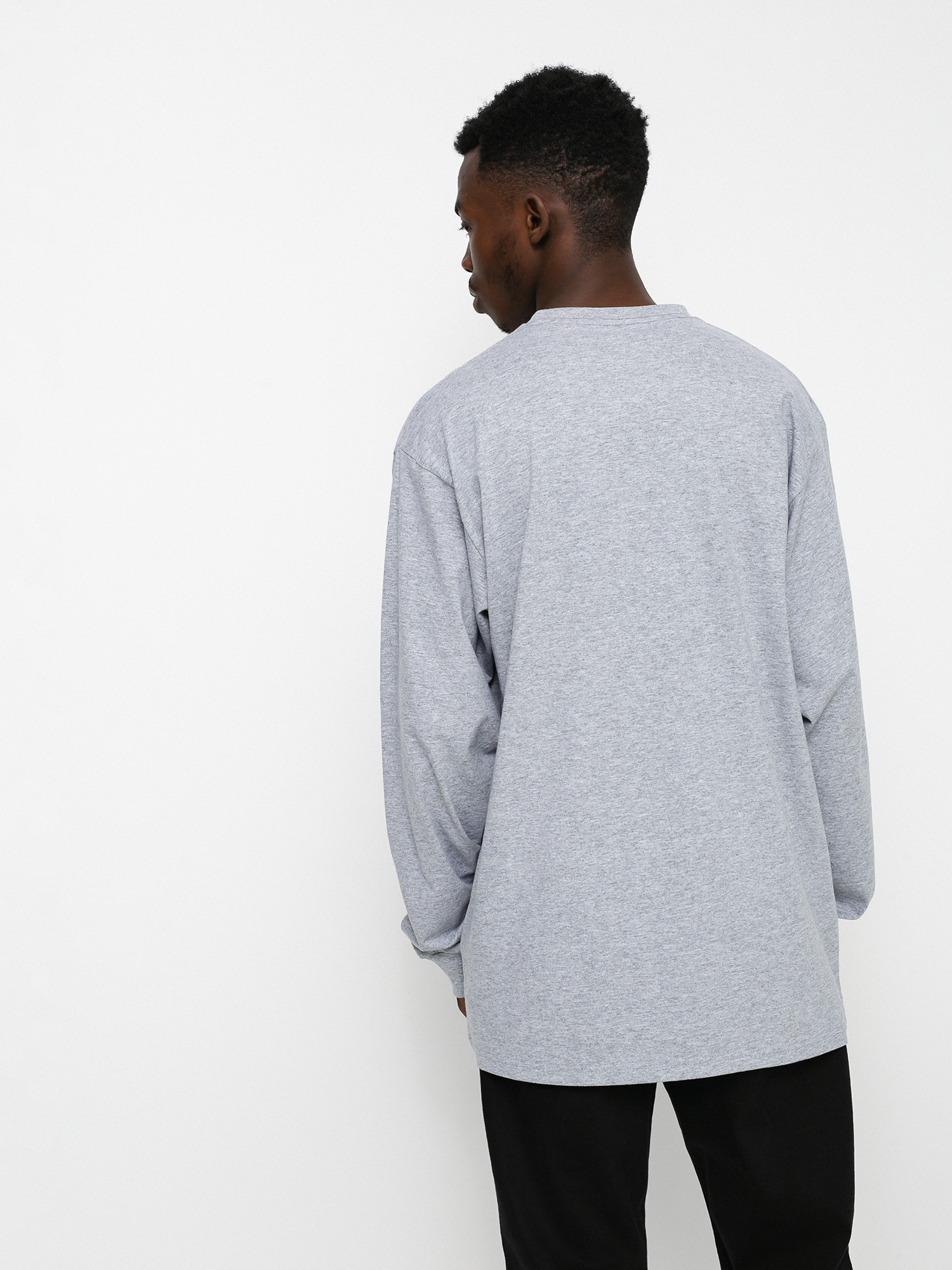 Vans Left Chest Hit Hosszú ujjú felső (athletic heather/black)