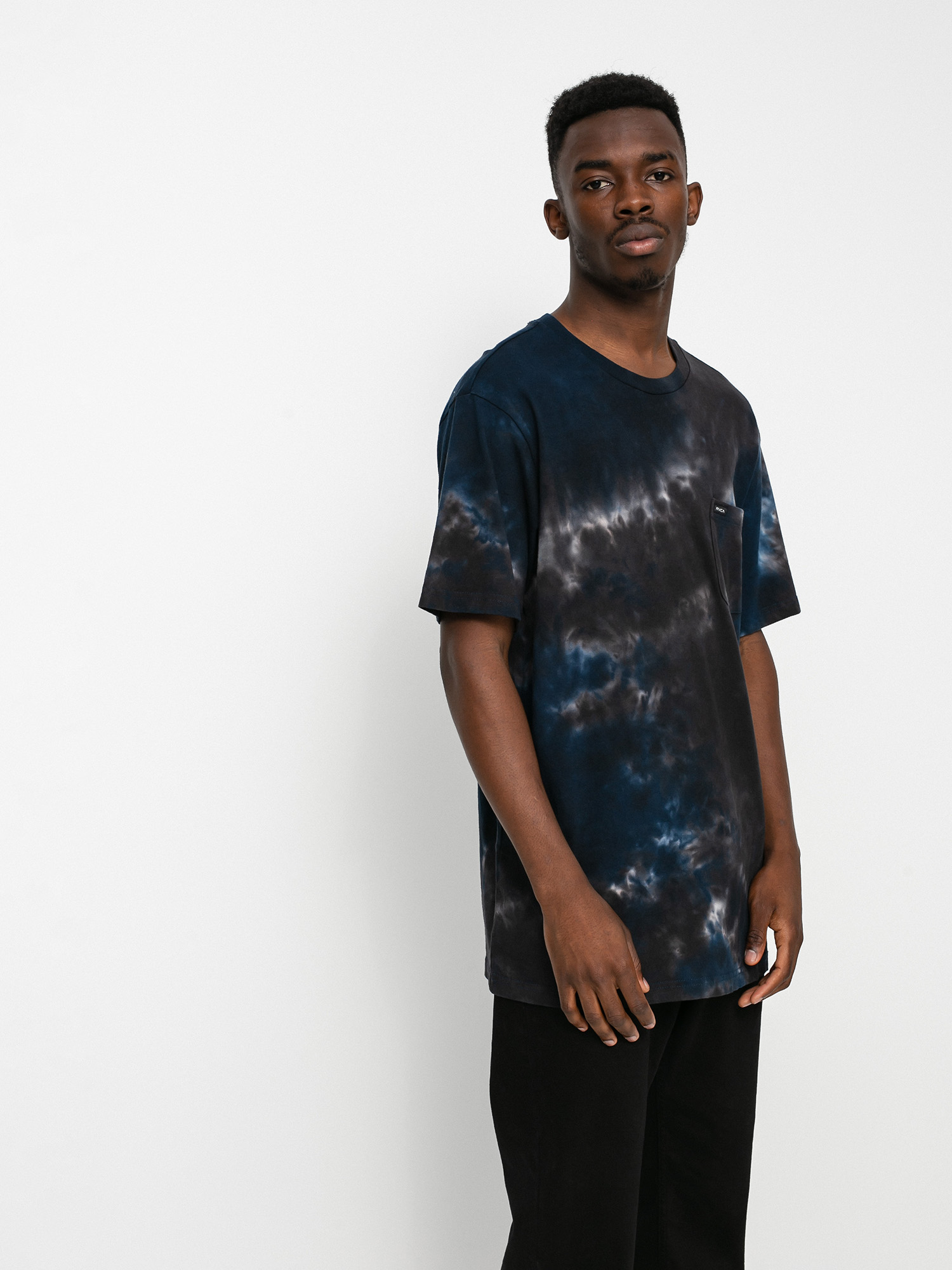 RVCA Manic Tie Dye póló (navy tie dye)