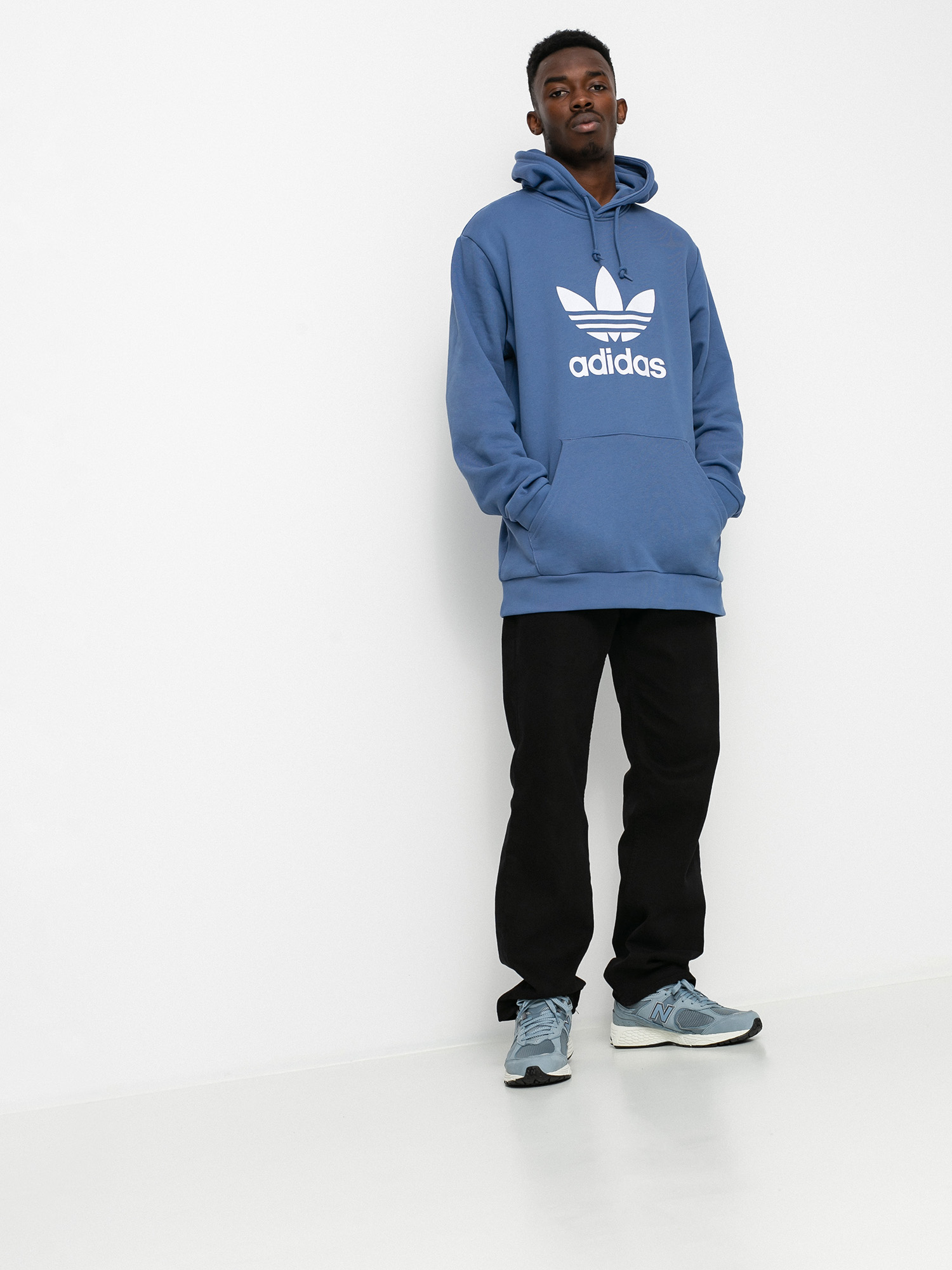 adidas Originals Trefoil HD Kapucnis pulóver (creblu)