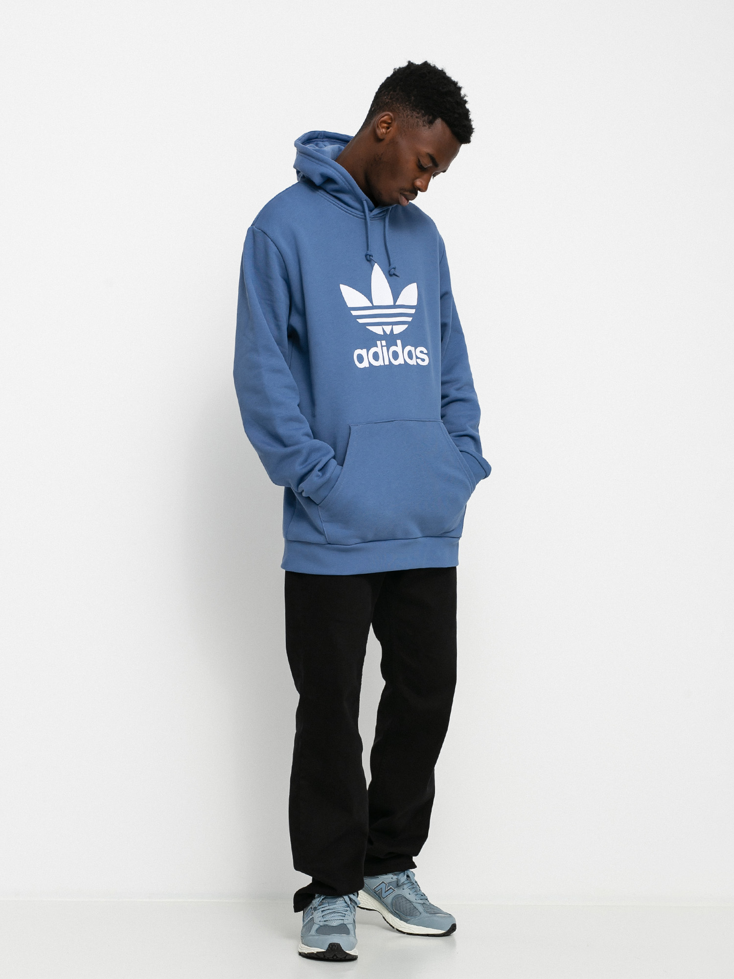 adidas Originals Trefoil HD Kapucnis pulóver (creblu)