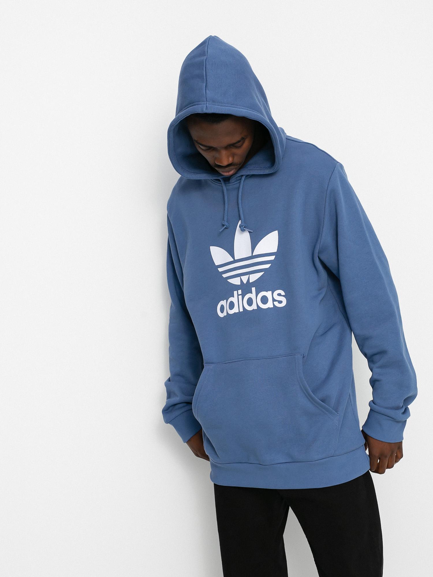 adidas Originals Trefoil HD Kapucnis pulóver (creblu)