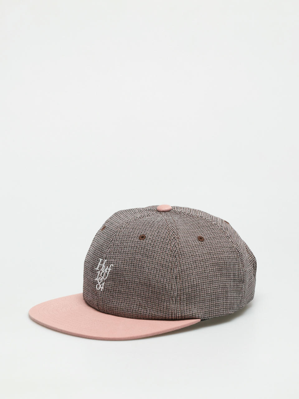 HUF Micro Houndstooth 6 Panel Baseball sapka (dusty rose)