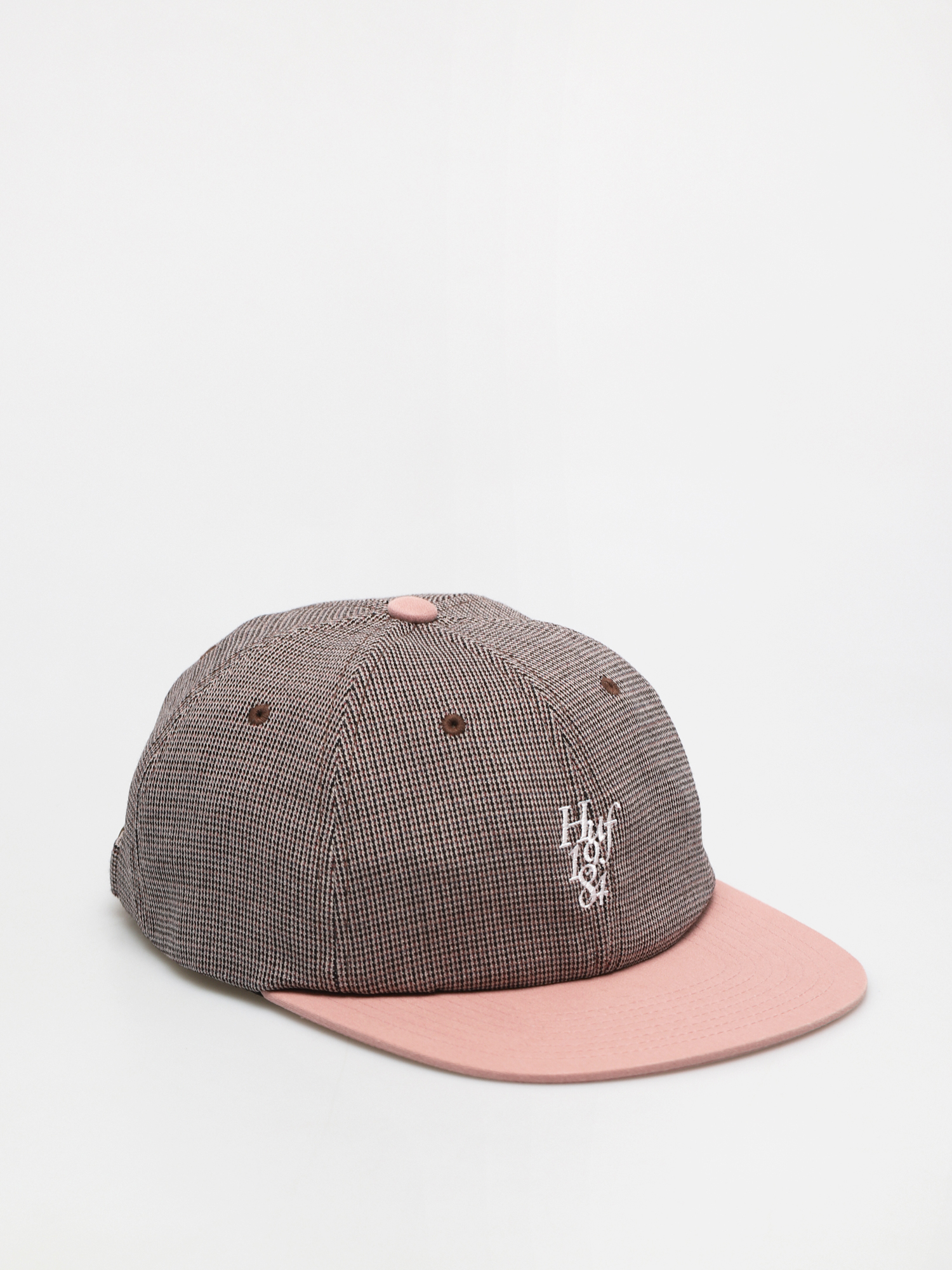 HUF Micro Houndstooth 6 Panel Baseball sapka (dusty rose)