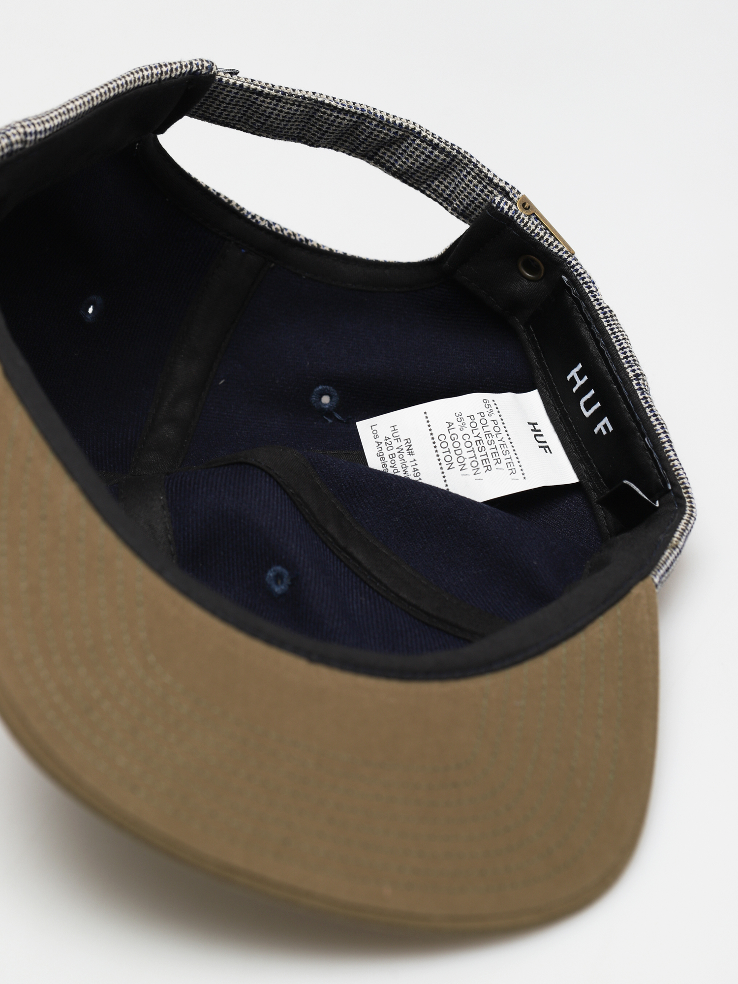 HUF Micro Houndstooth 6 Panel Baseball sapka (green)