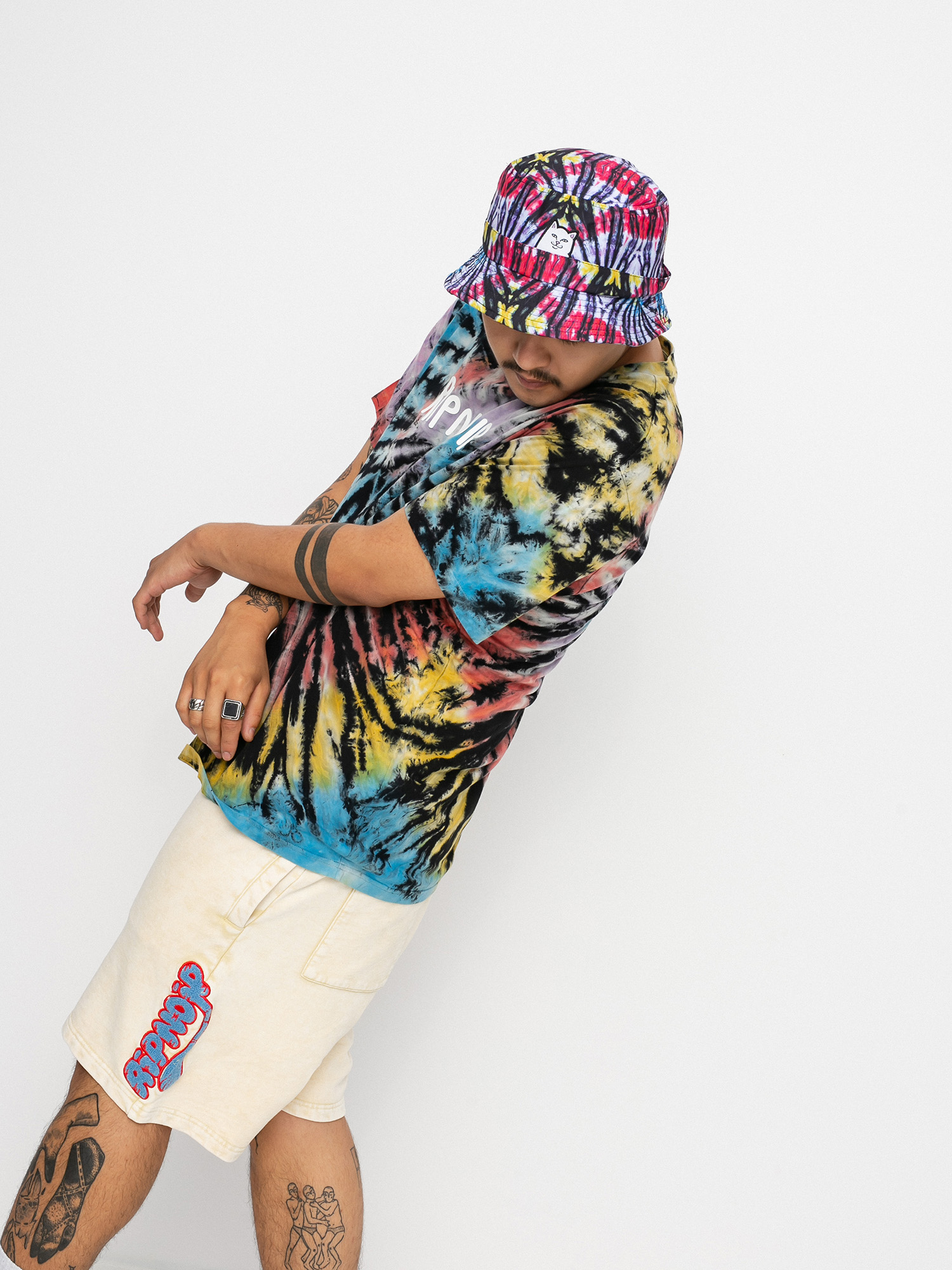 RipNDip Rubber Logo póló (multi dye)