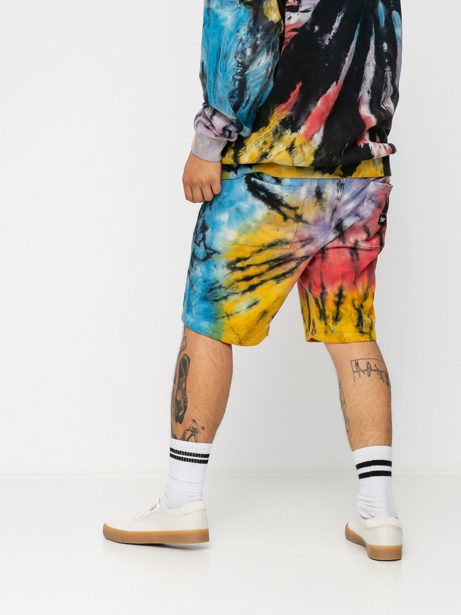 RipNDip Rubber Logo Rövidnadrág (sunburst spiral tie dye)