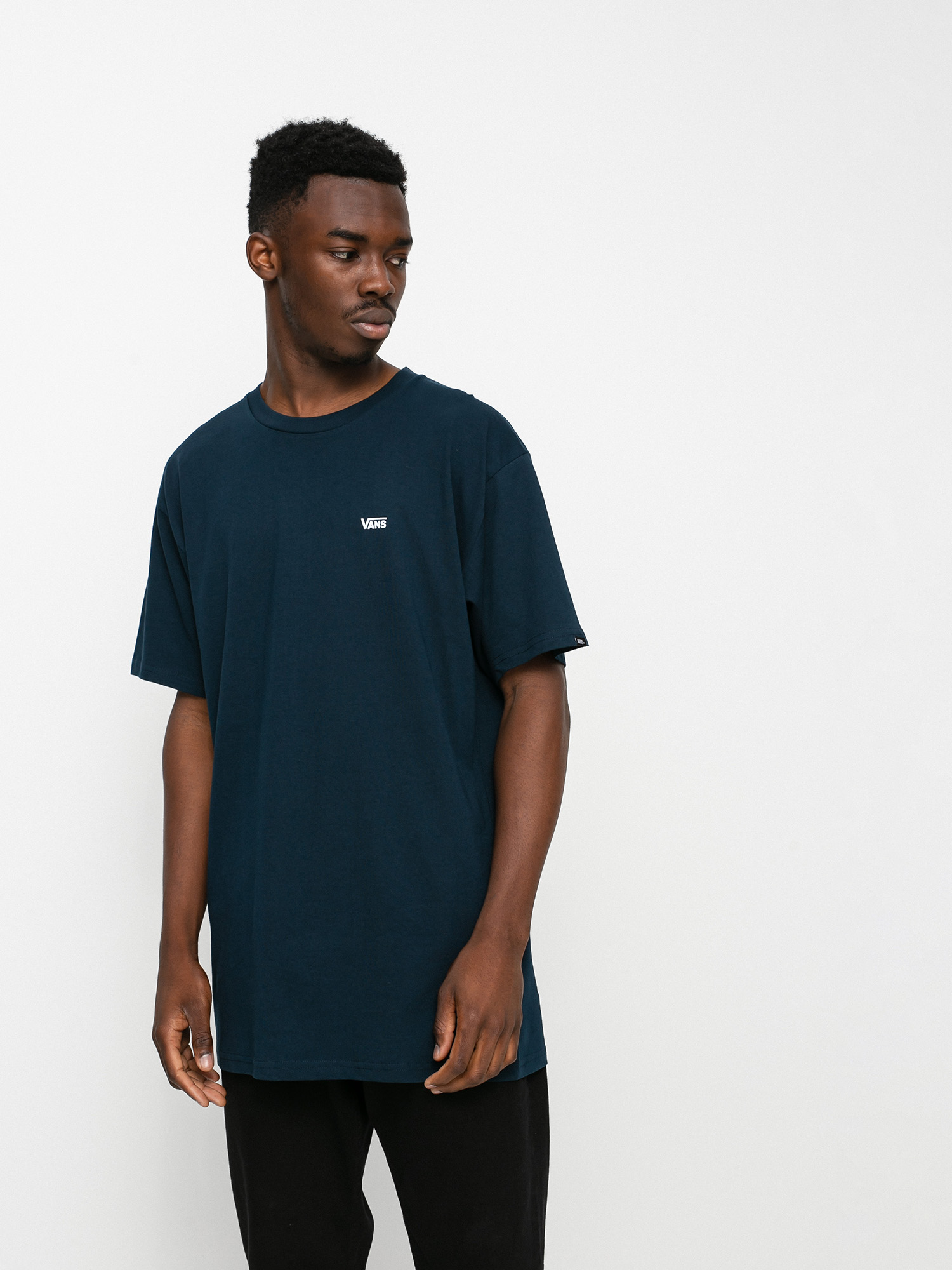 Vans Left Chest Logo Póló (navy/white)