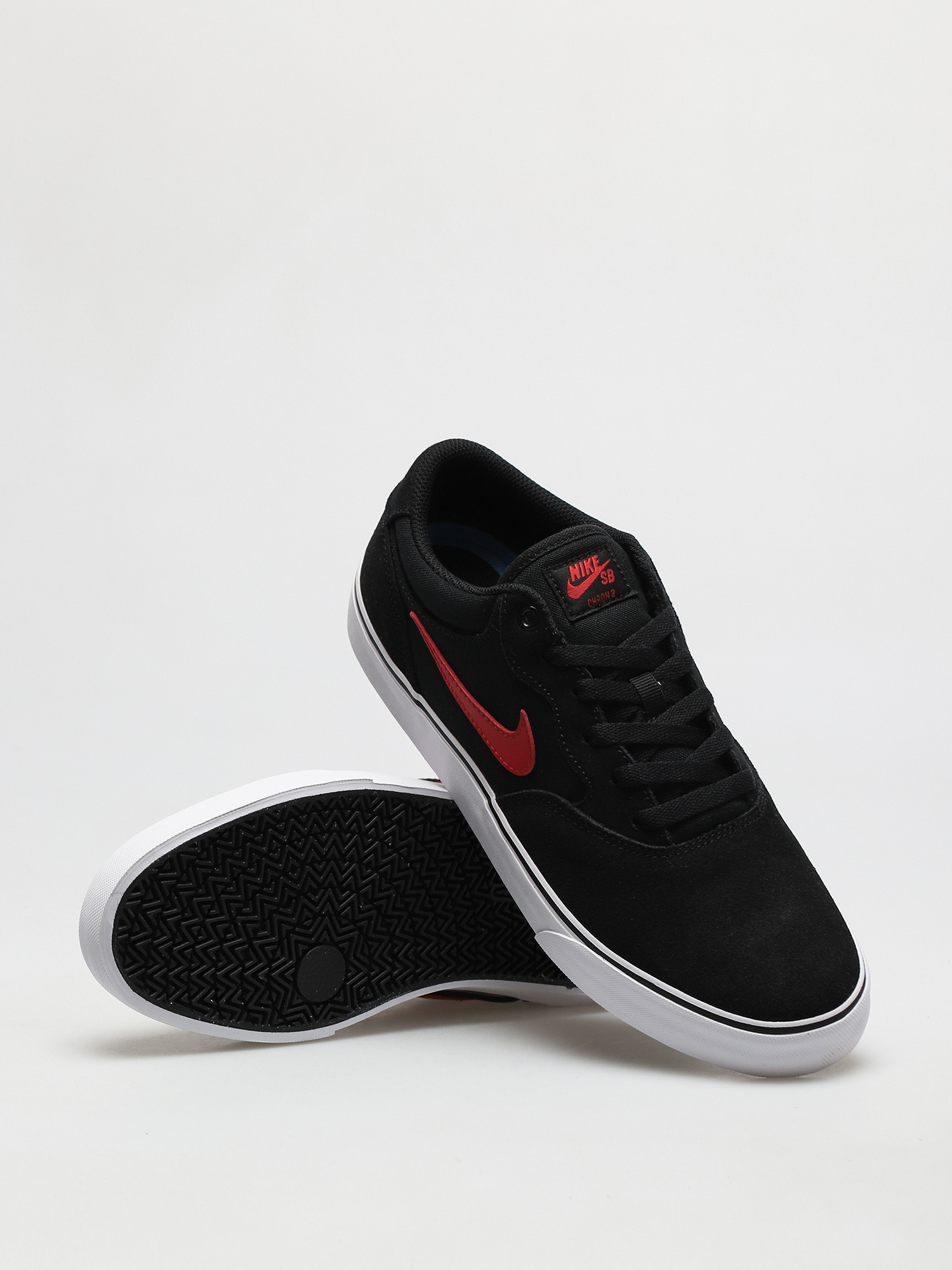 Nike SB Chron 2 Cipők (black/university red black white)