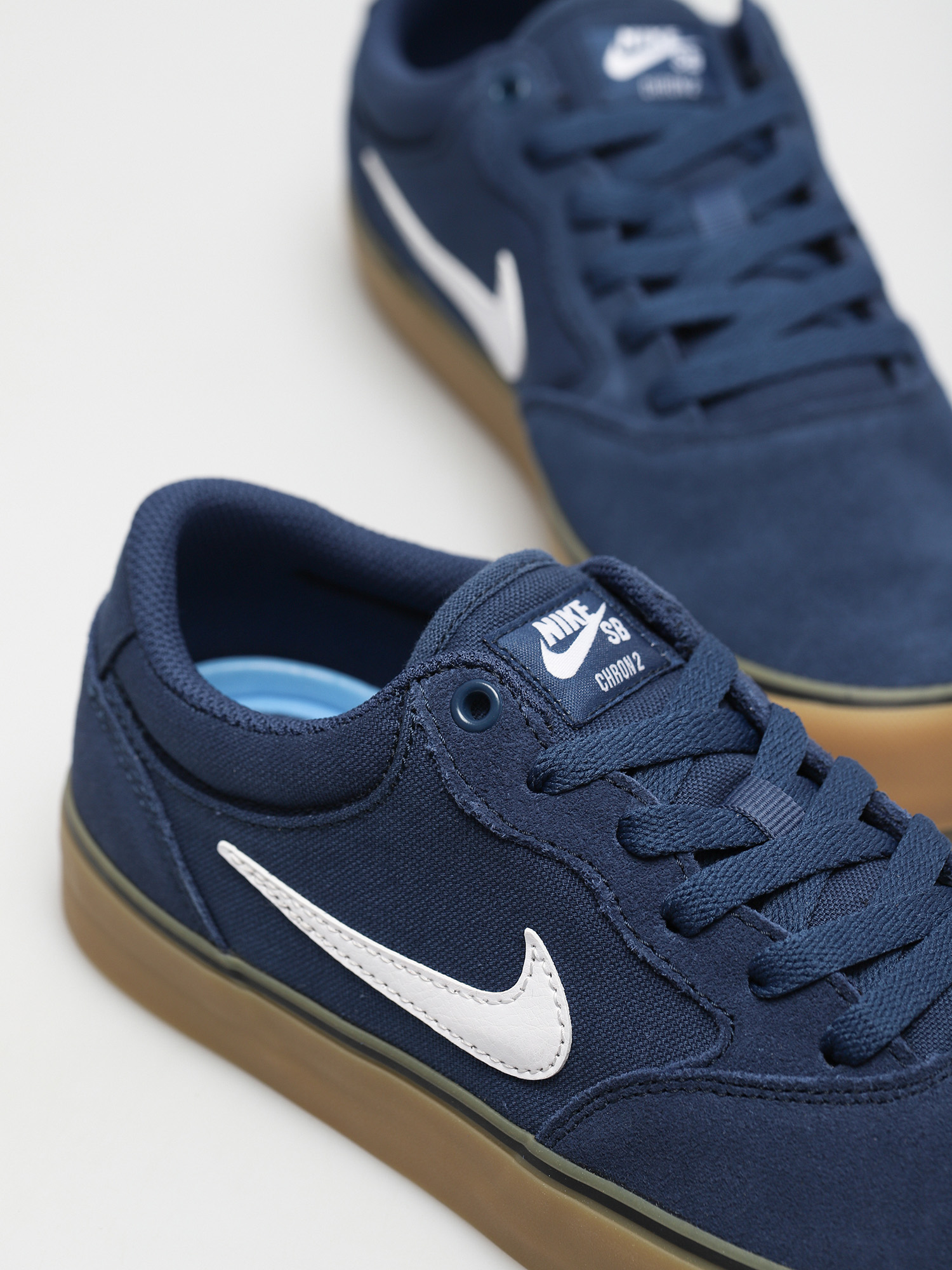 Nike SB Chron 2 Cipők (navy/white navy gum light brown)