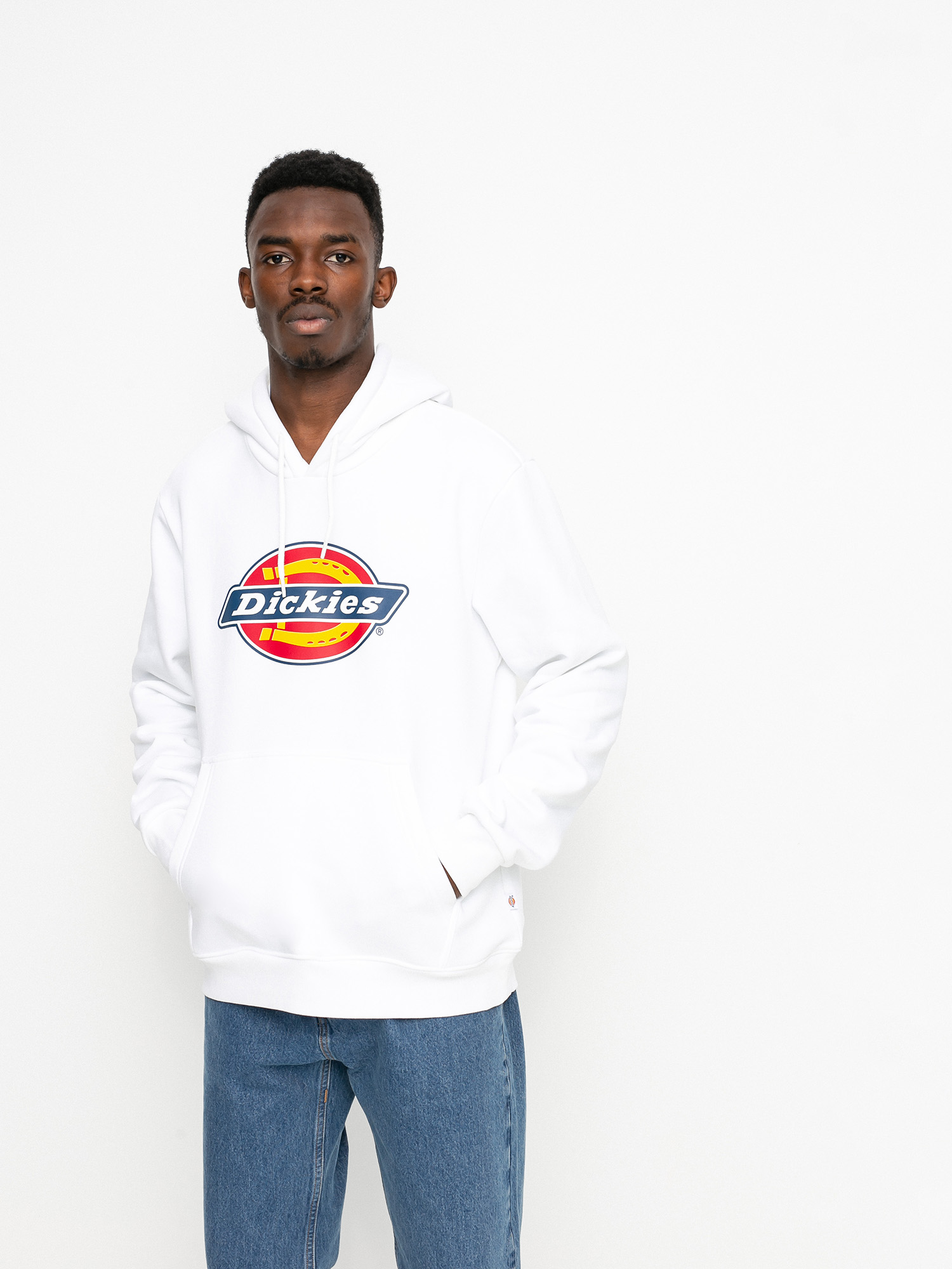 Dickies Icon Logo HD Kapucnis pulóver (white)