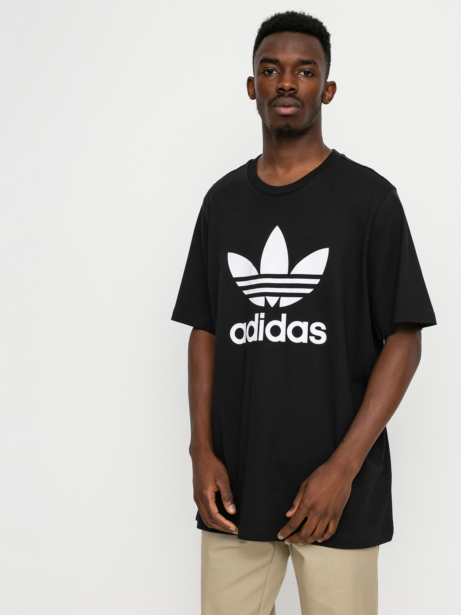 adidas Originals Trefoil póló (black/white)
