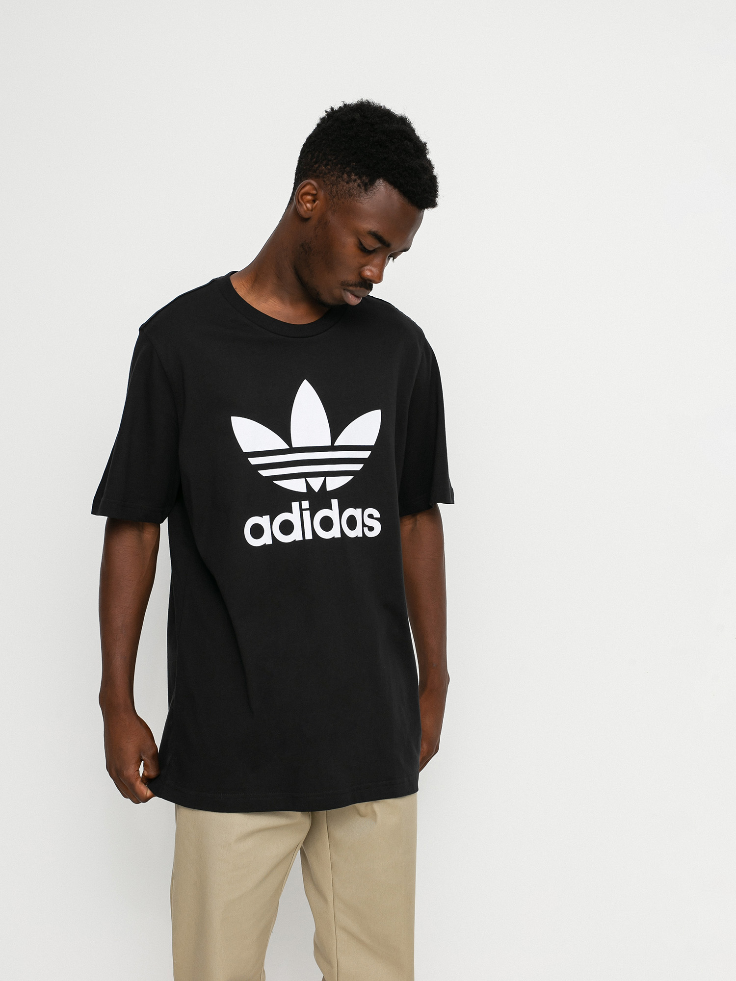 adidas Originals Trefoil póló (black/white)
