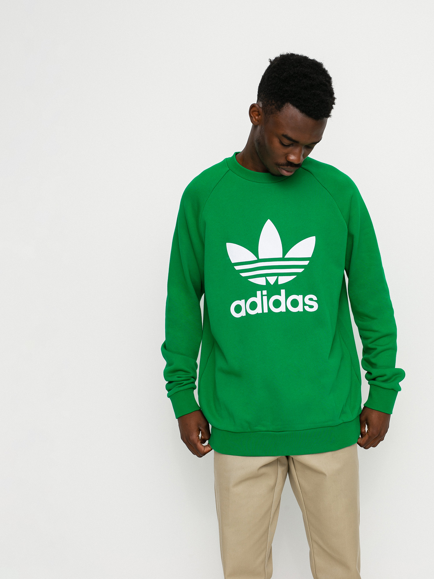 adidas Originals Trefoil Pulóver (green/white)