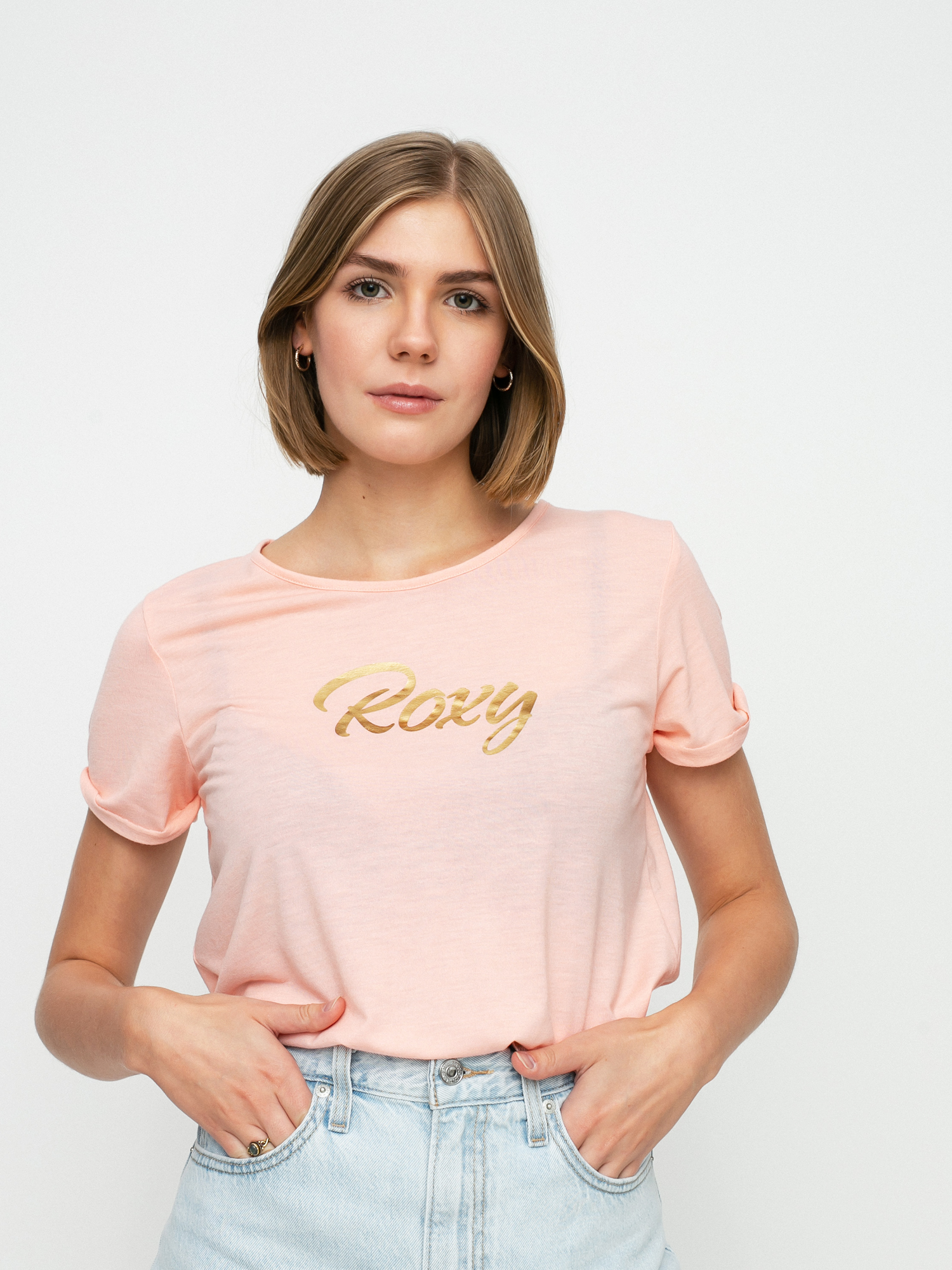 Roxy Call It Dreaming póló Wmn (peach bud)