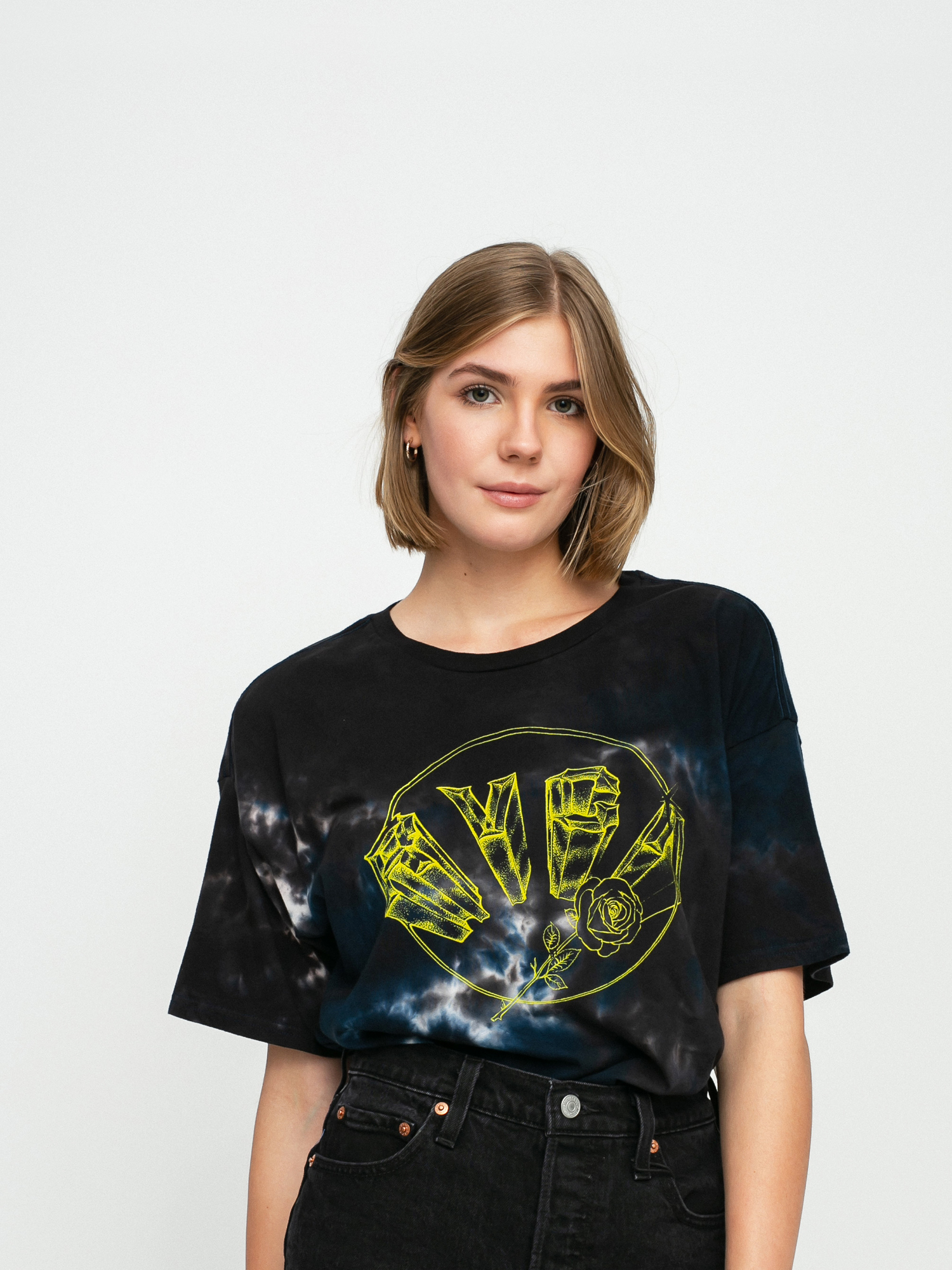 RVCA Chrome Rose póló Wmn (vintage white)