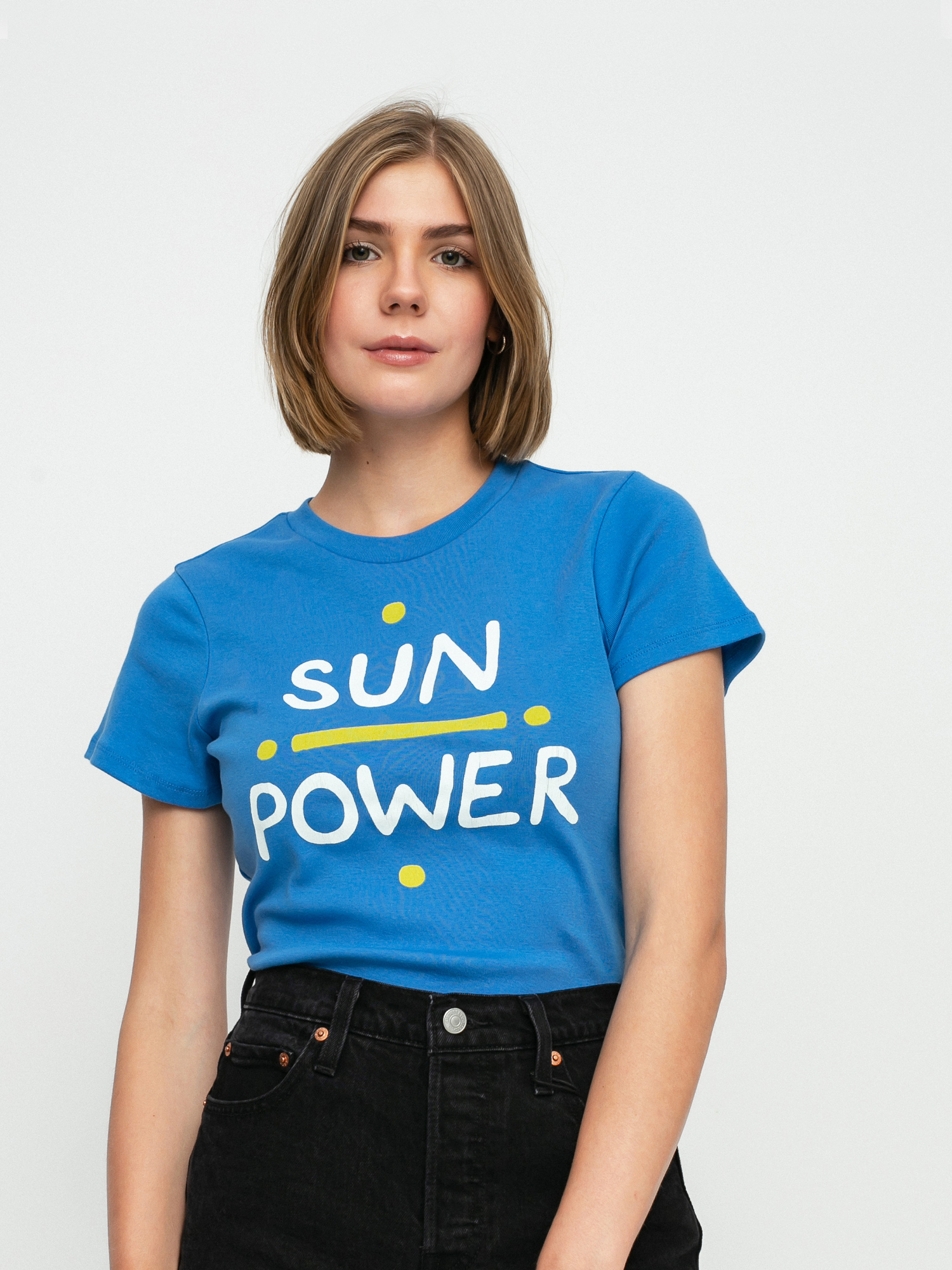 RVCA Sun Power póló Wmn (ultra blue)