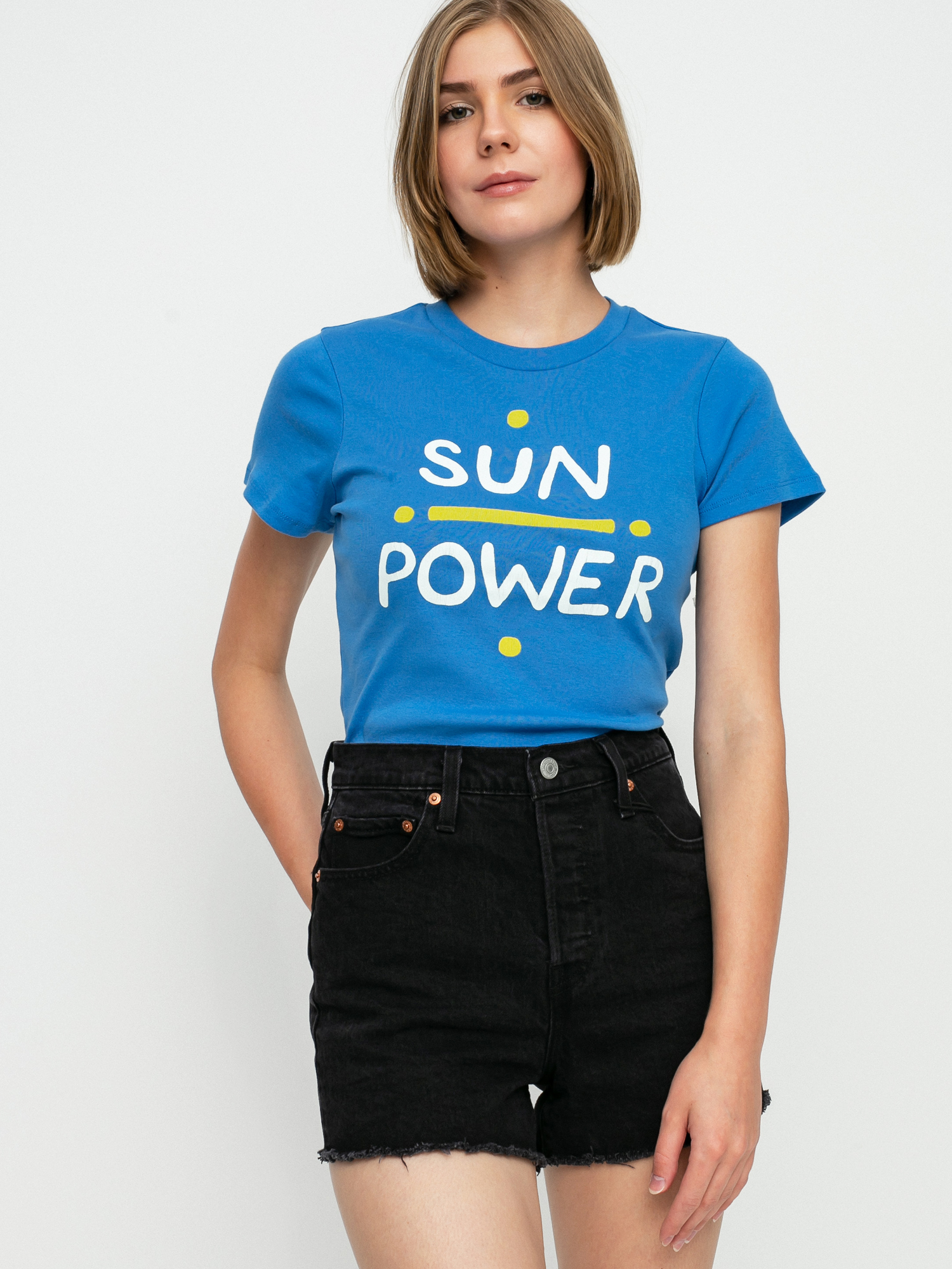 RVCA Sun Power póló Wmn (ultra blue)