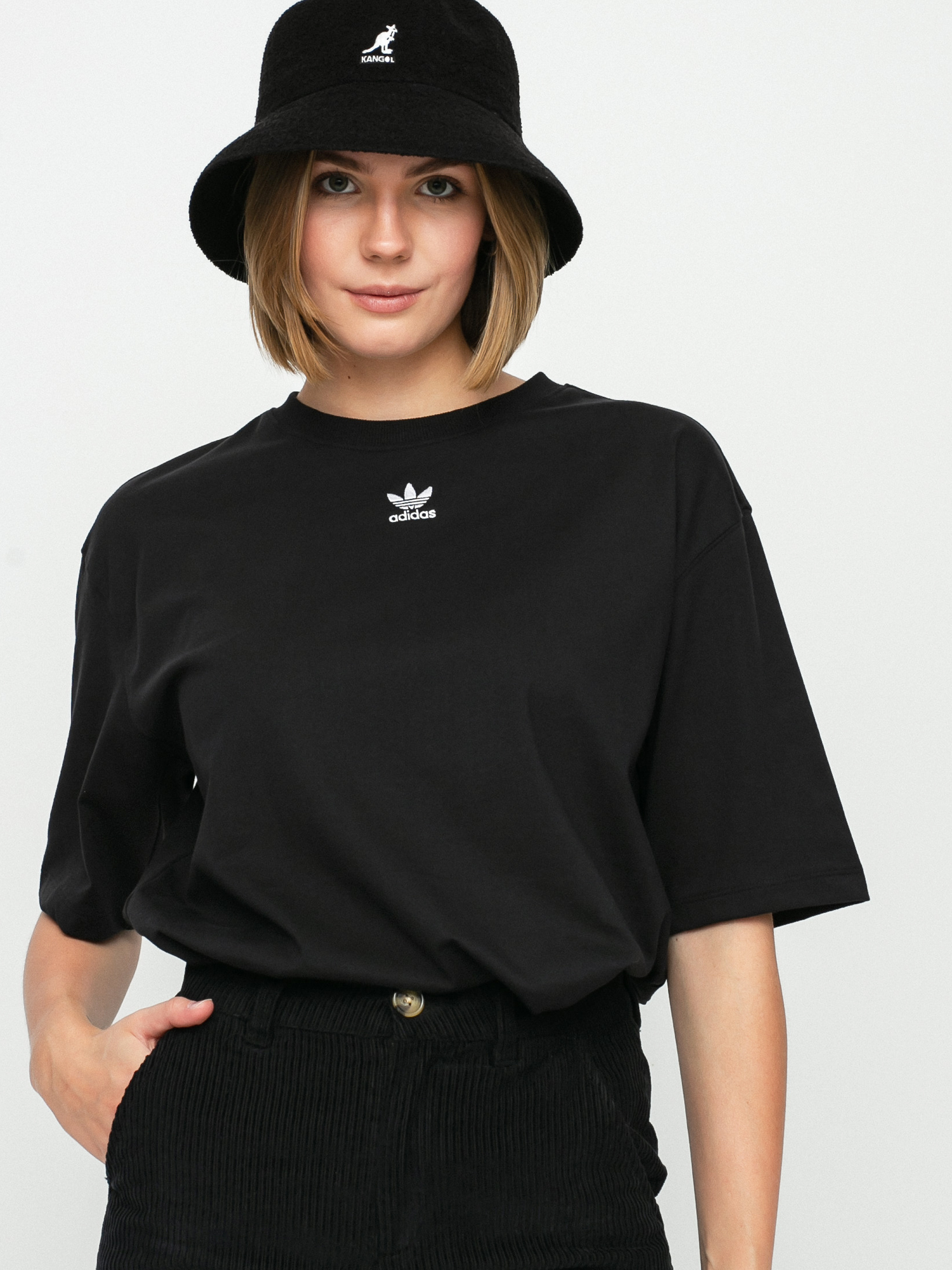 adidas Originals Mini Trefoil póló Wmn (black/white)