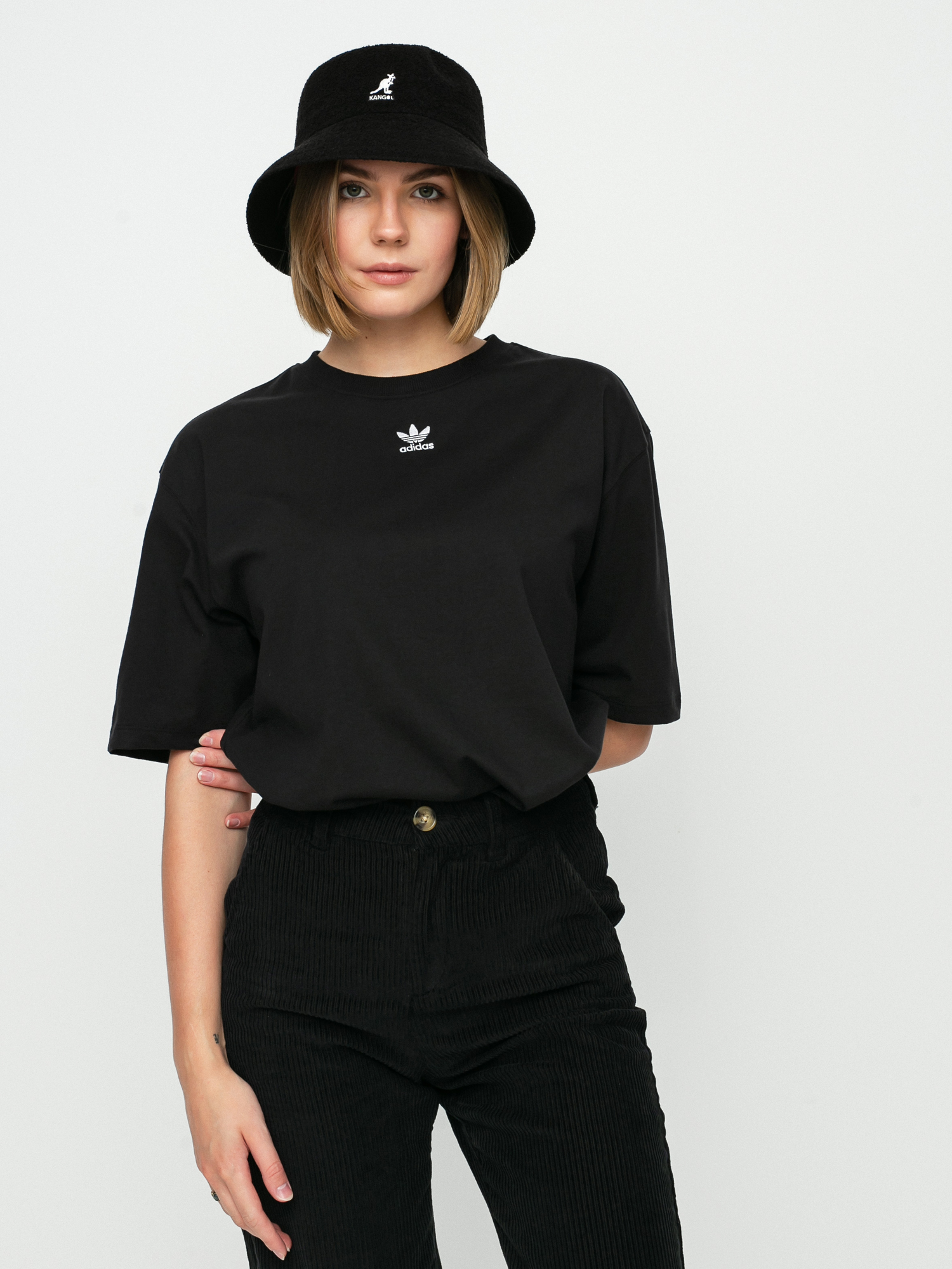 adidas Originals Mini Trefoil póló Wmn (black/white)