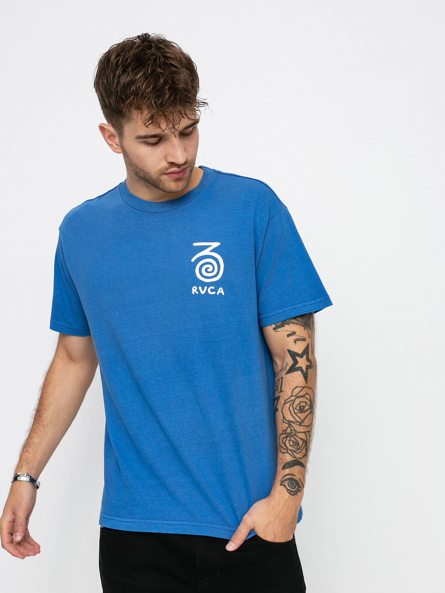 RVCA Straits póló (cobalt)