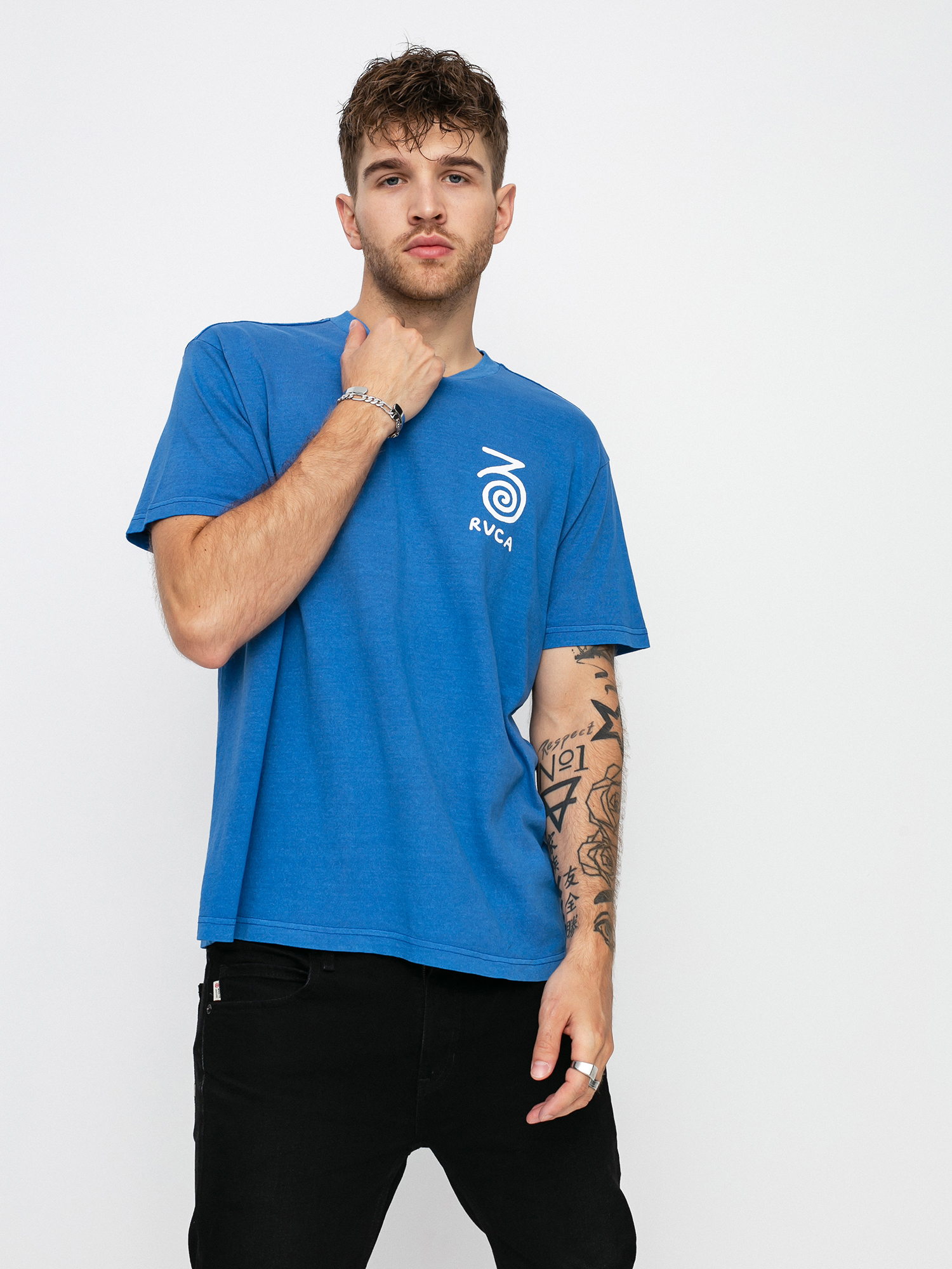 RVCA Straits póló (cobalt)