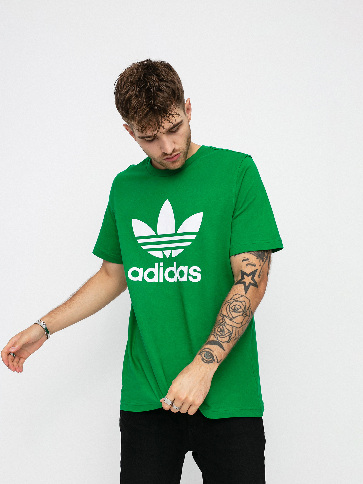 adidas Originals Trefoil póló (green/white)