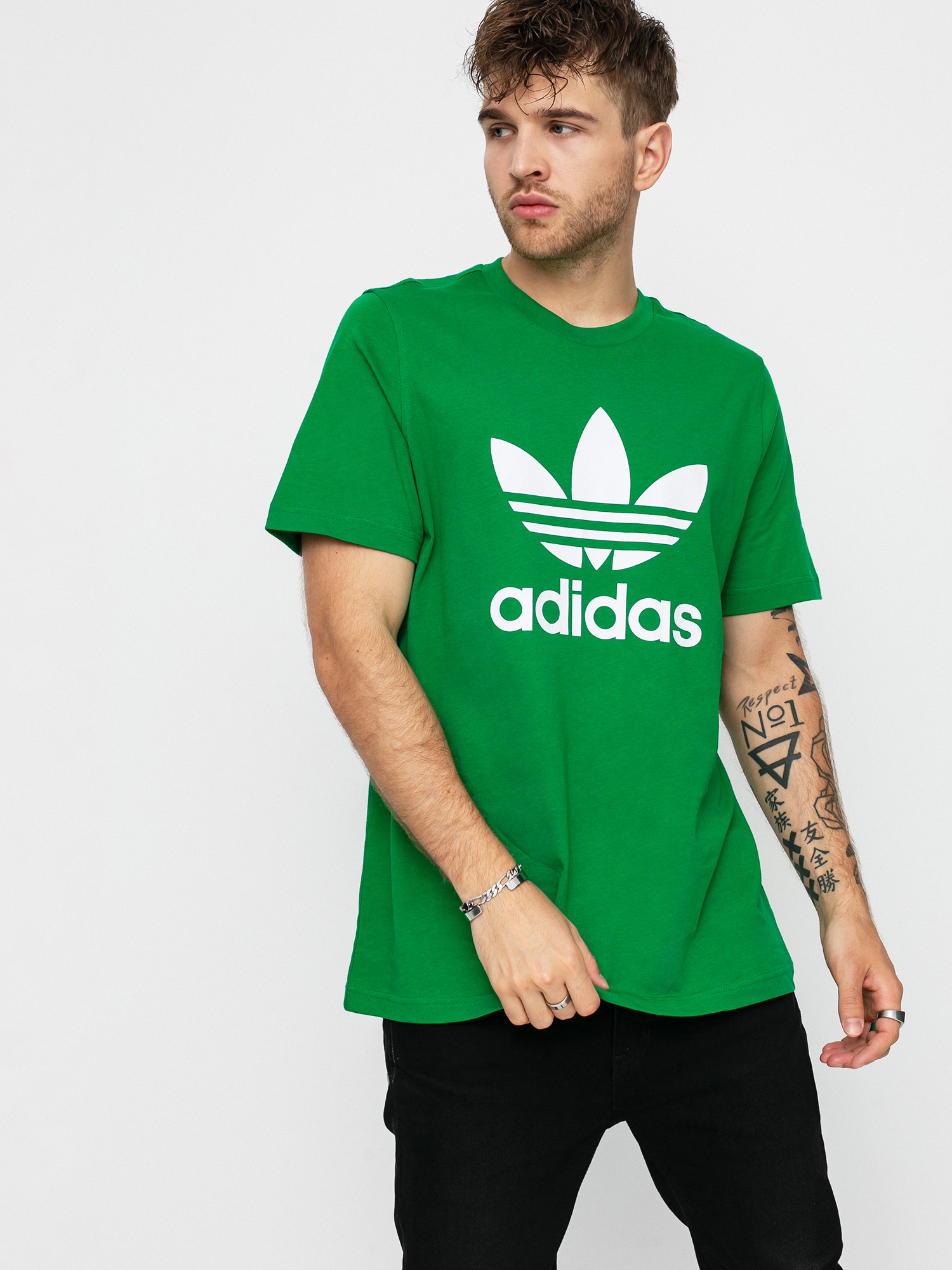 adidas Originals Trefoil póló (green/white)