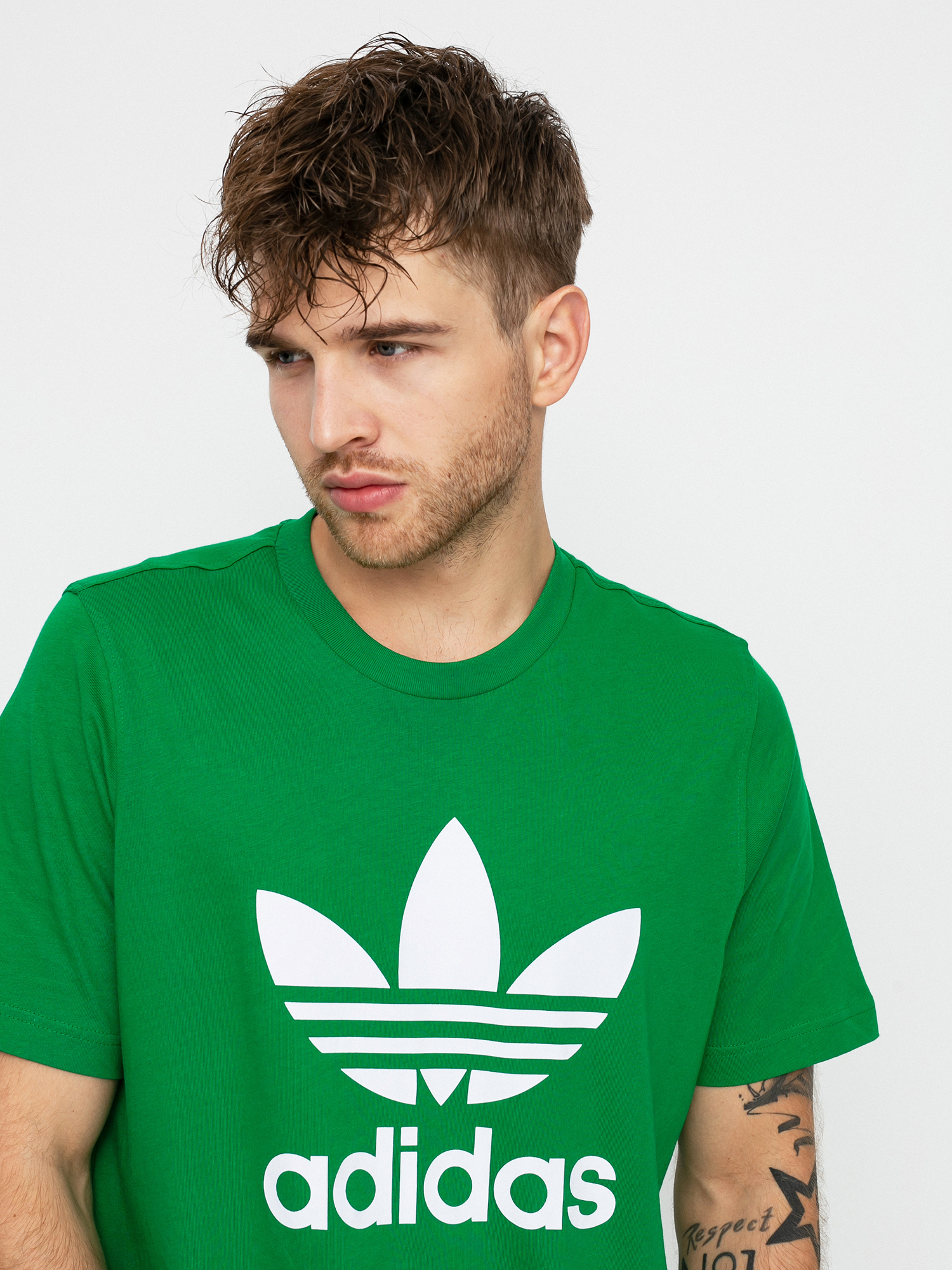 adidas Originals Trefoil póló (green/white)