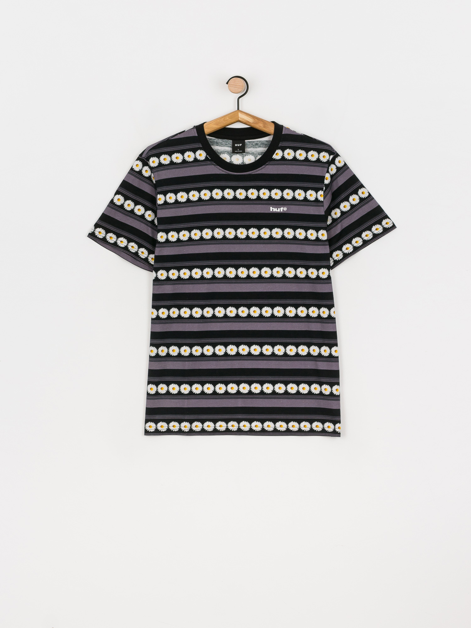 HUF Daisy Stripe Póló (black)