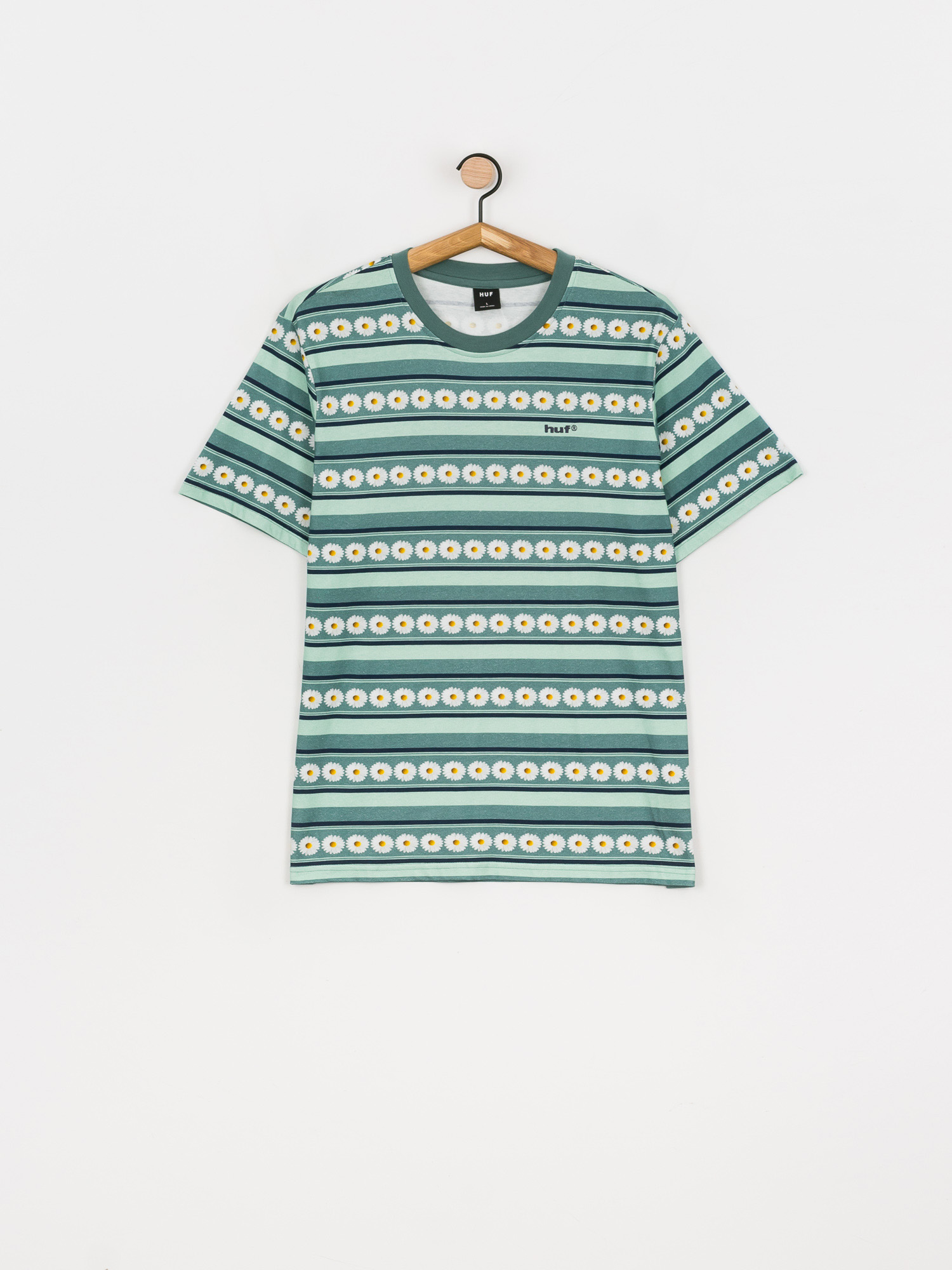 HUF Daisy Stripe Póló (sage)