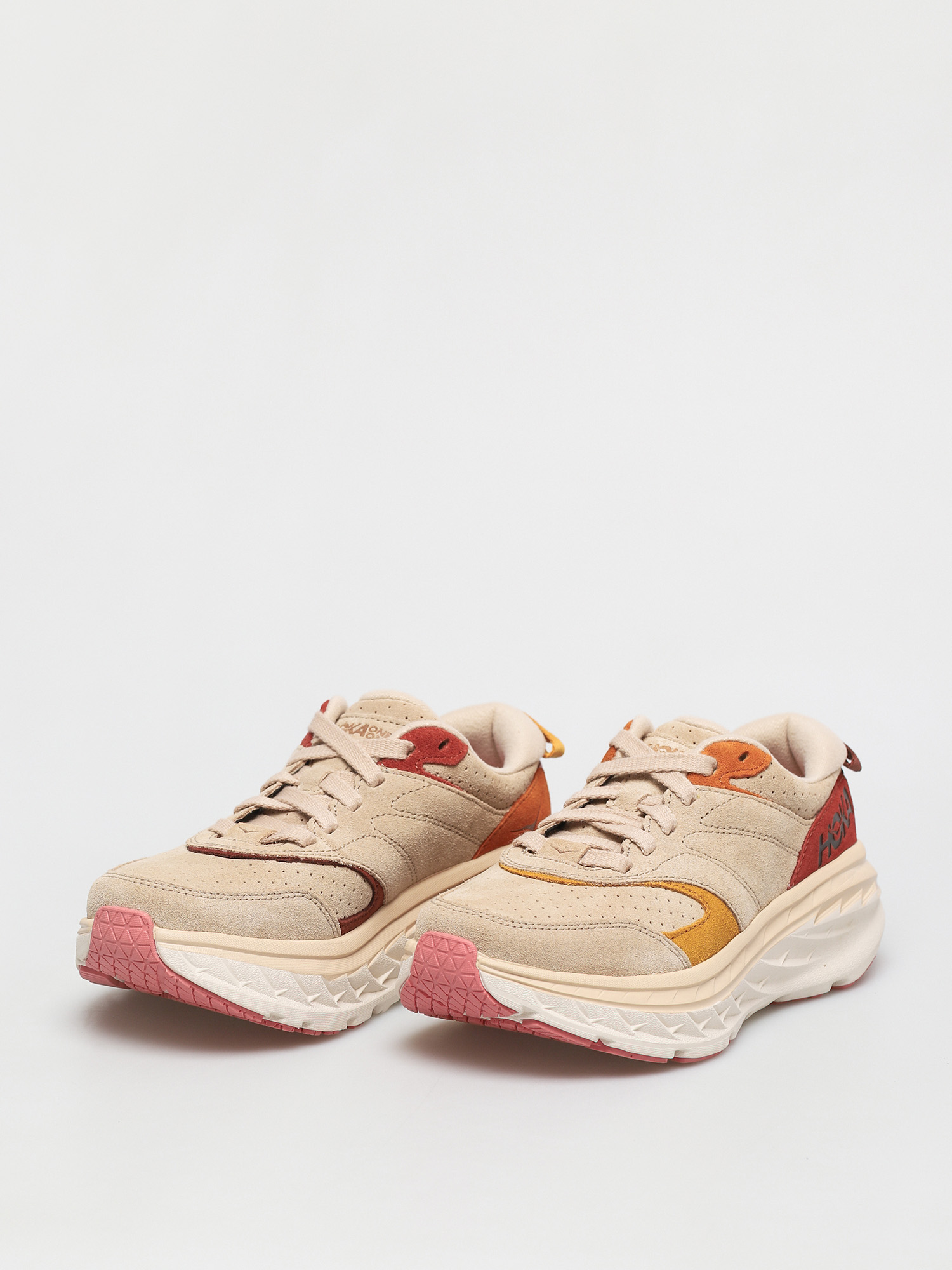 Hoka One One Bondi L Suede Cipők (shifting sand/multi)