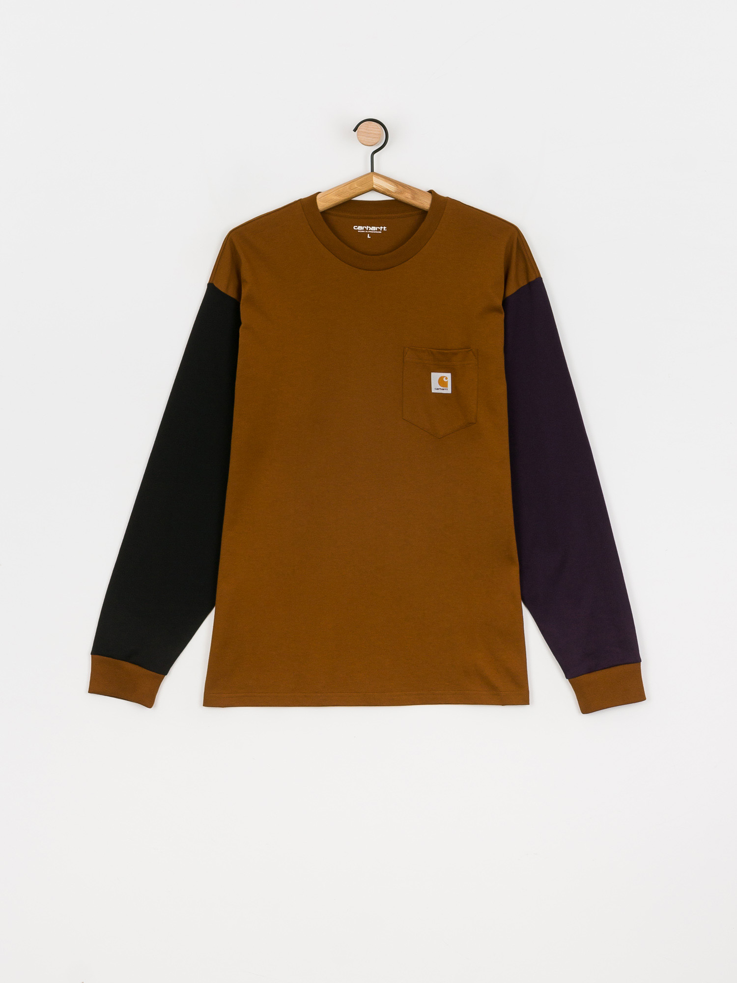Carhartt WIP Triple Pocket Hosszú ujjú felső (tawny/black/dark iris)