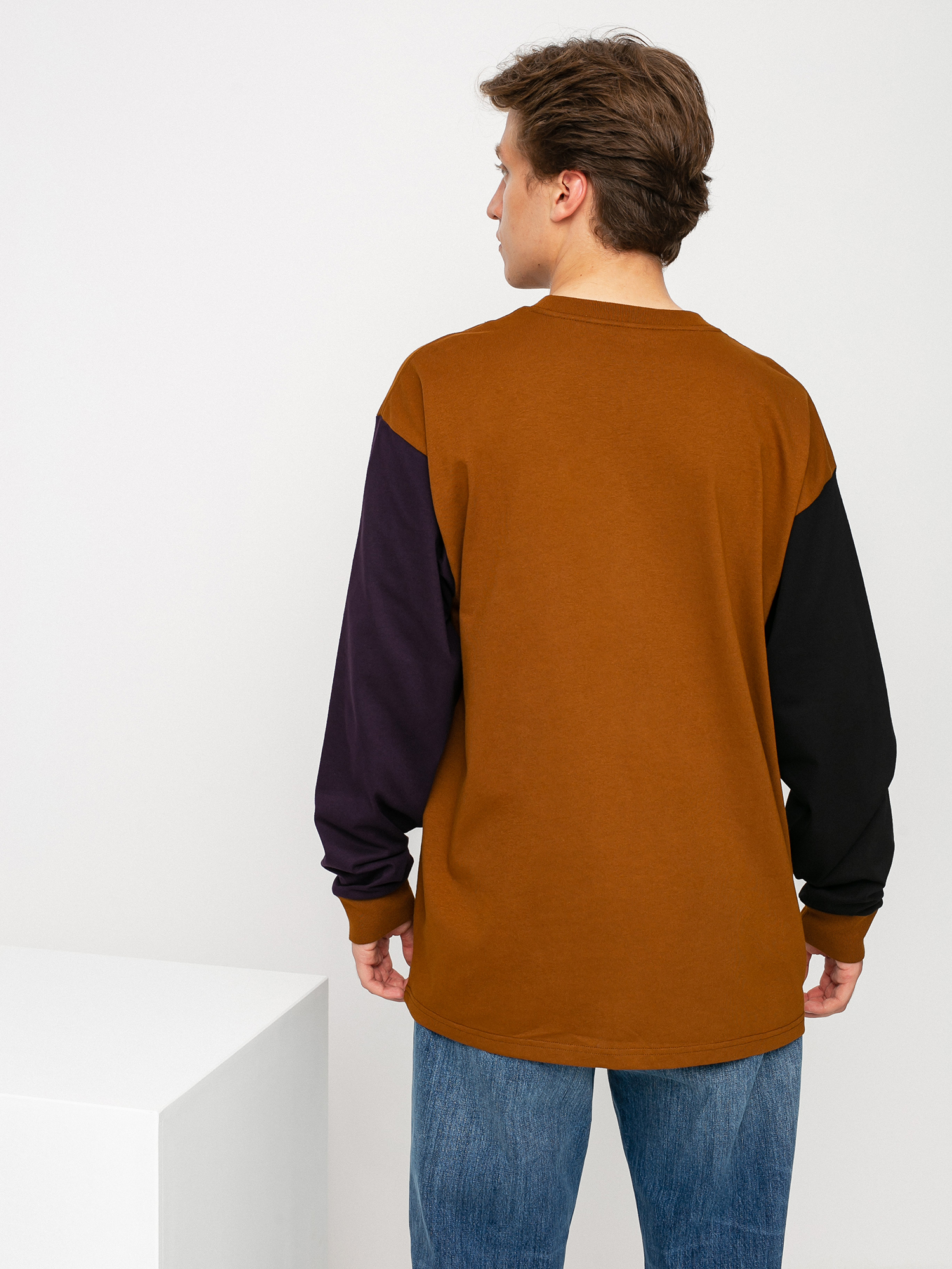 Carhartt WIP Triple Pocket Hosszú ujjú felső (tawny/black/dark iris)