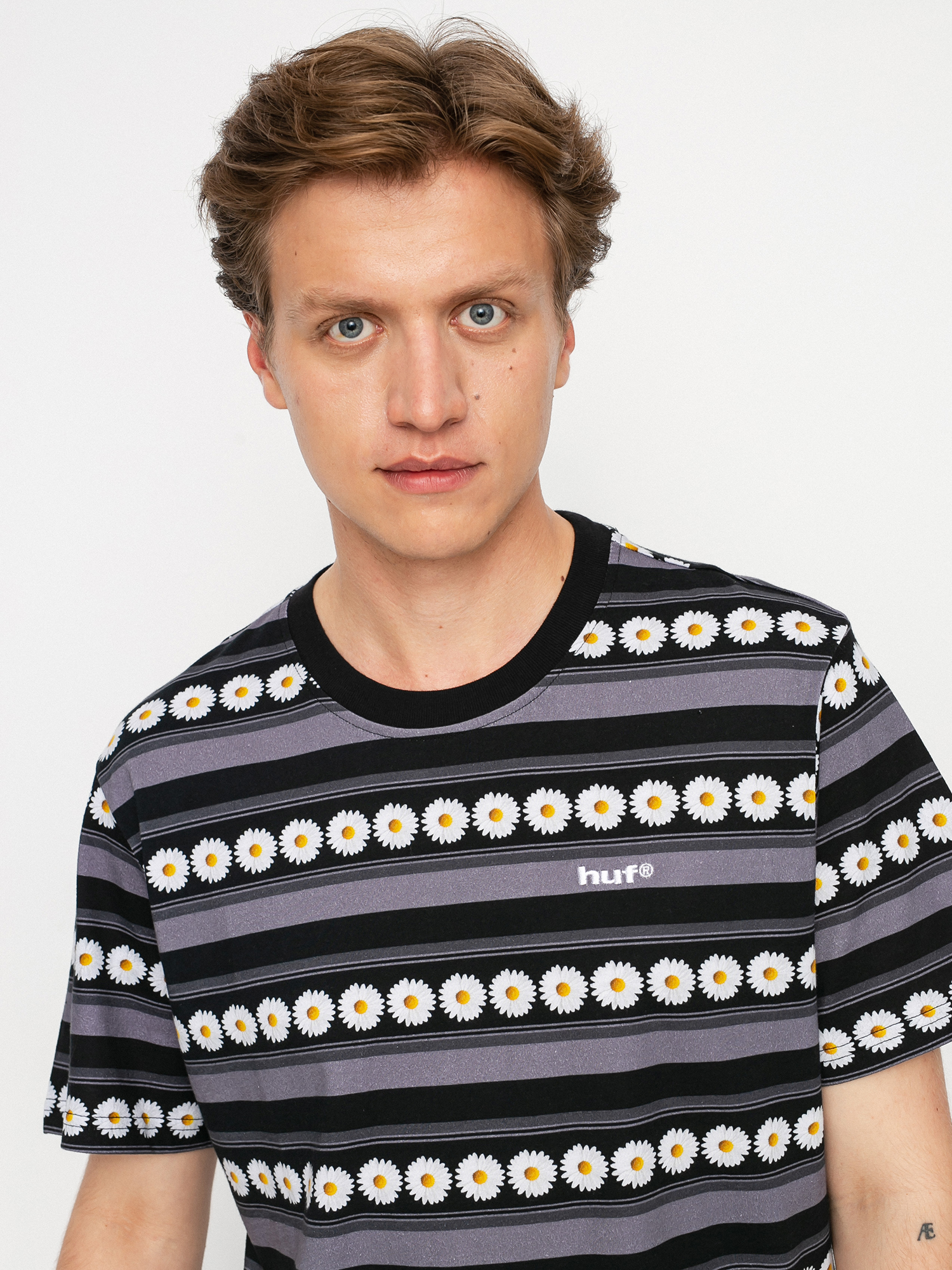 HUF Daisy Stripe Póló (black)