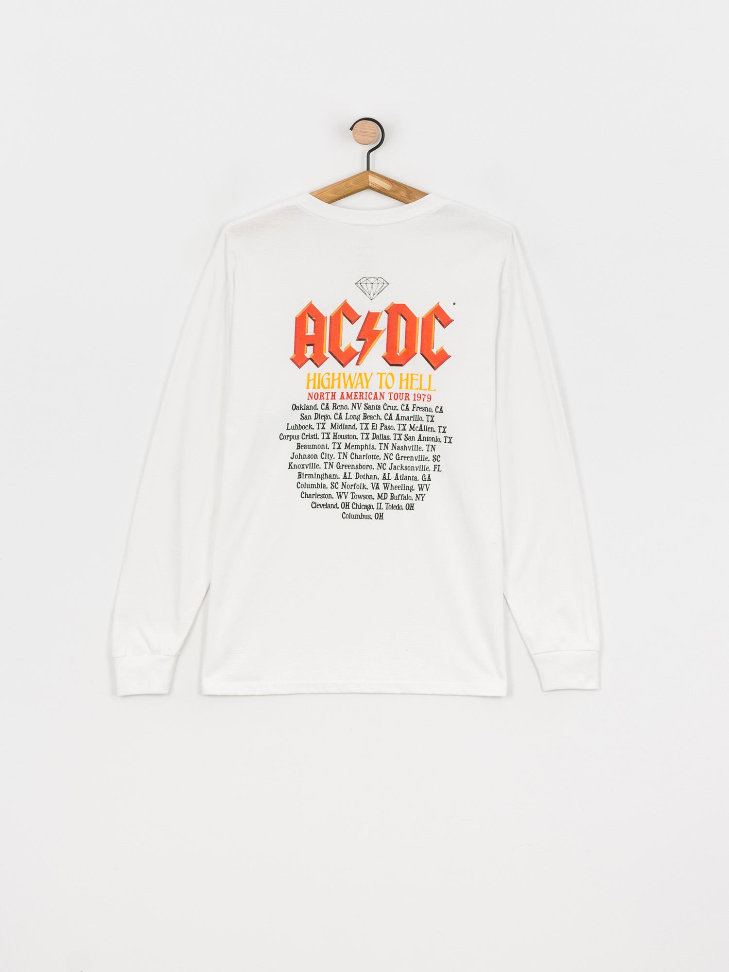 Diamond Supply Co. Highway To Hell Hosszú ujjú felső (white)