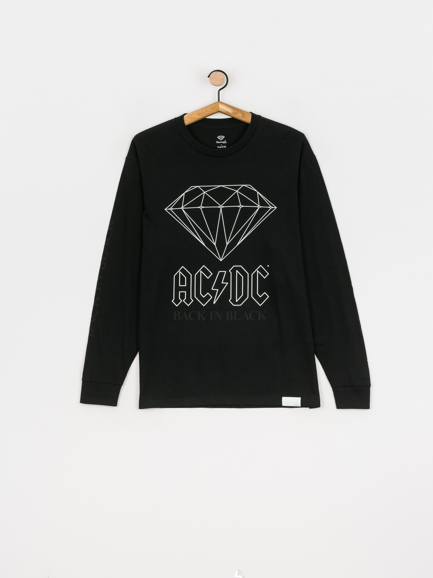 Diamond Supply Co. Back In Black Hosszú ujjú felső (black)