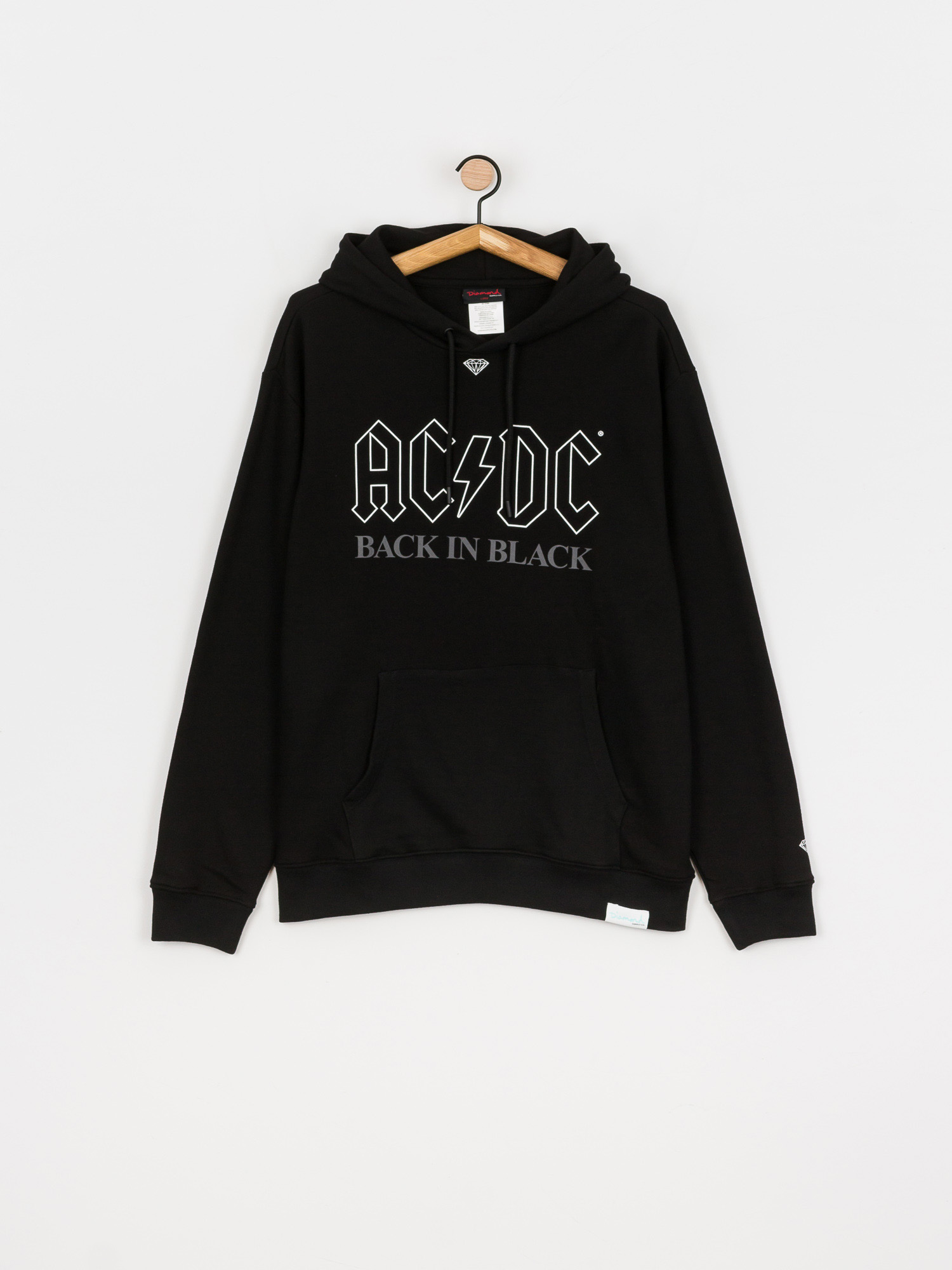 Diamond Supply Co. Back In Black HD Kapucnis pulóver (black)