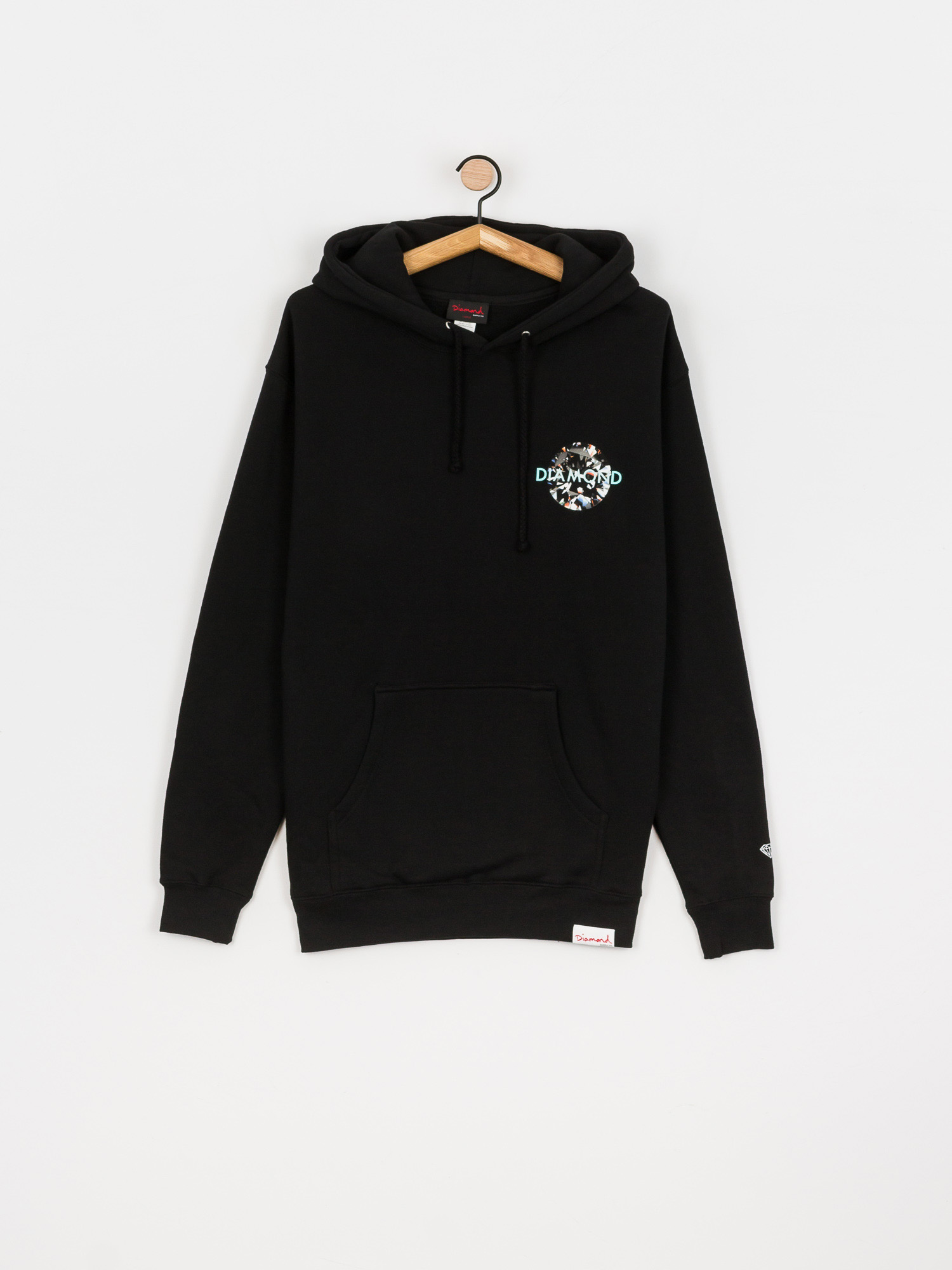 Diamond Supply Co. Clarity HD Kapucnis pulóver (black)
