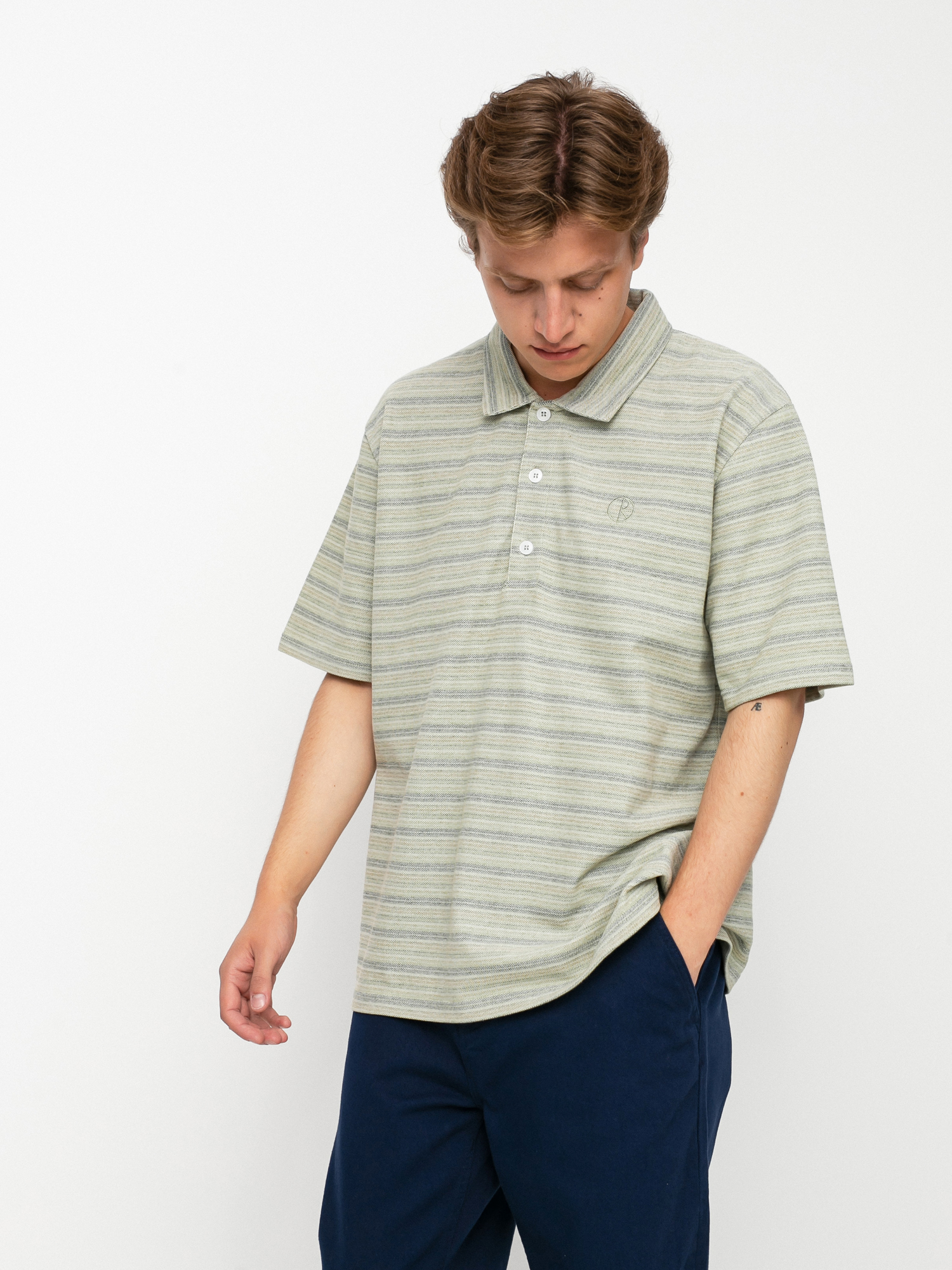 Polar Skate Multistripe Pólóing (green)