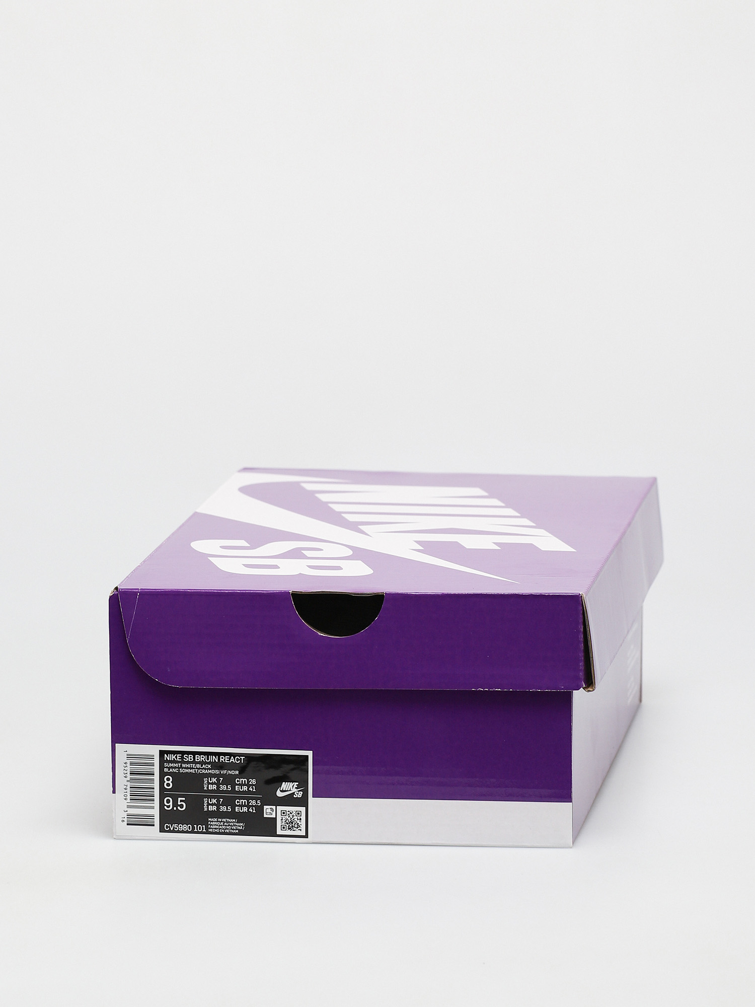 Nike SB Bruin React T Cipők (summit white/black bright crimson)