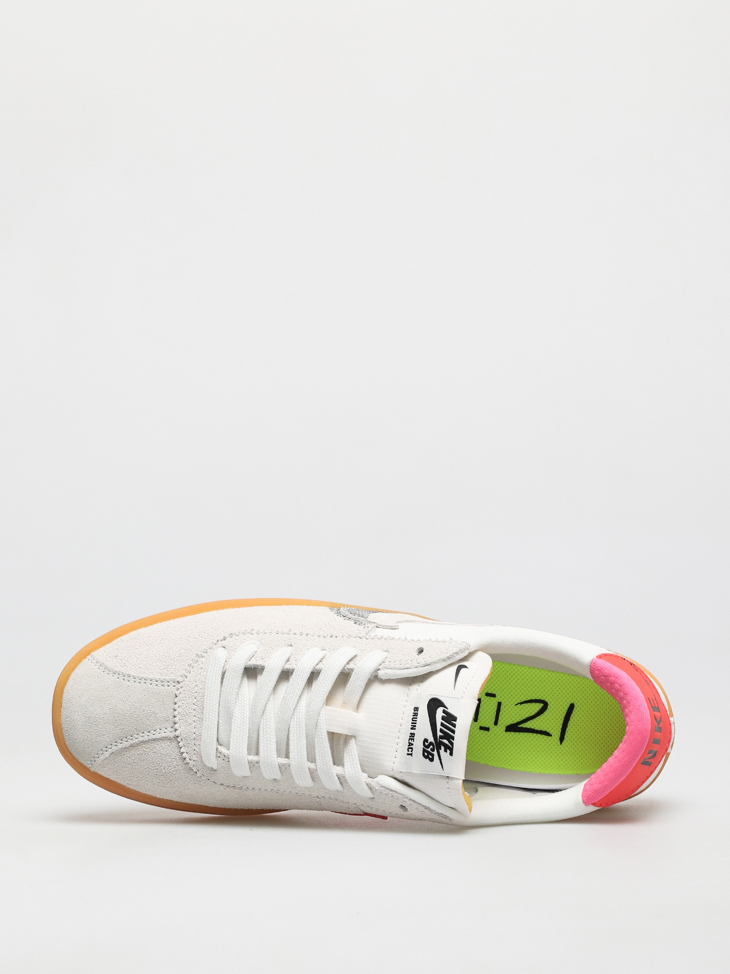 Nike SB Bruin React T Cipők (summit white/black bright crimson)