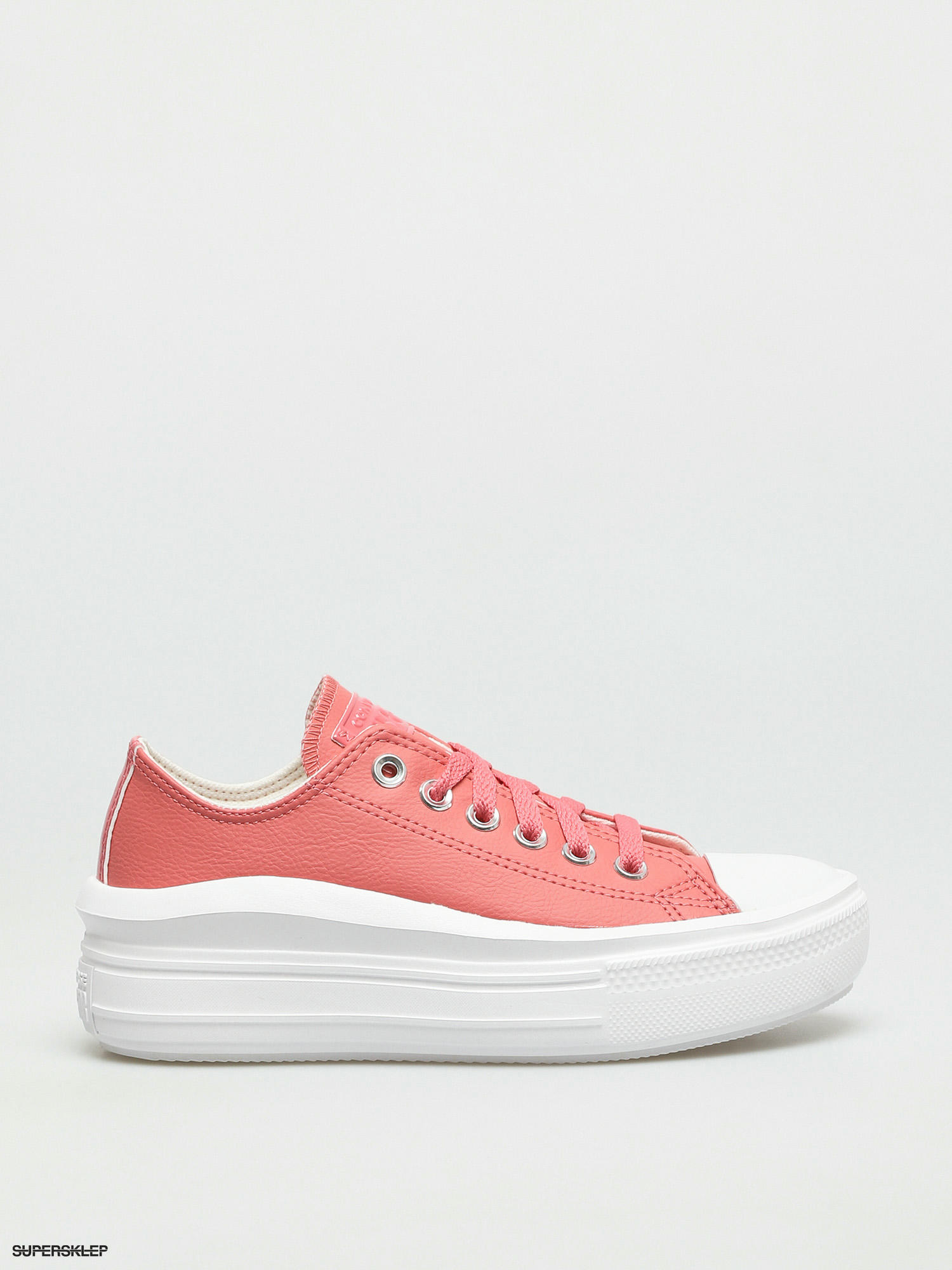 peach converse platform