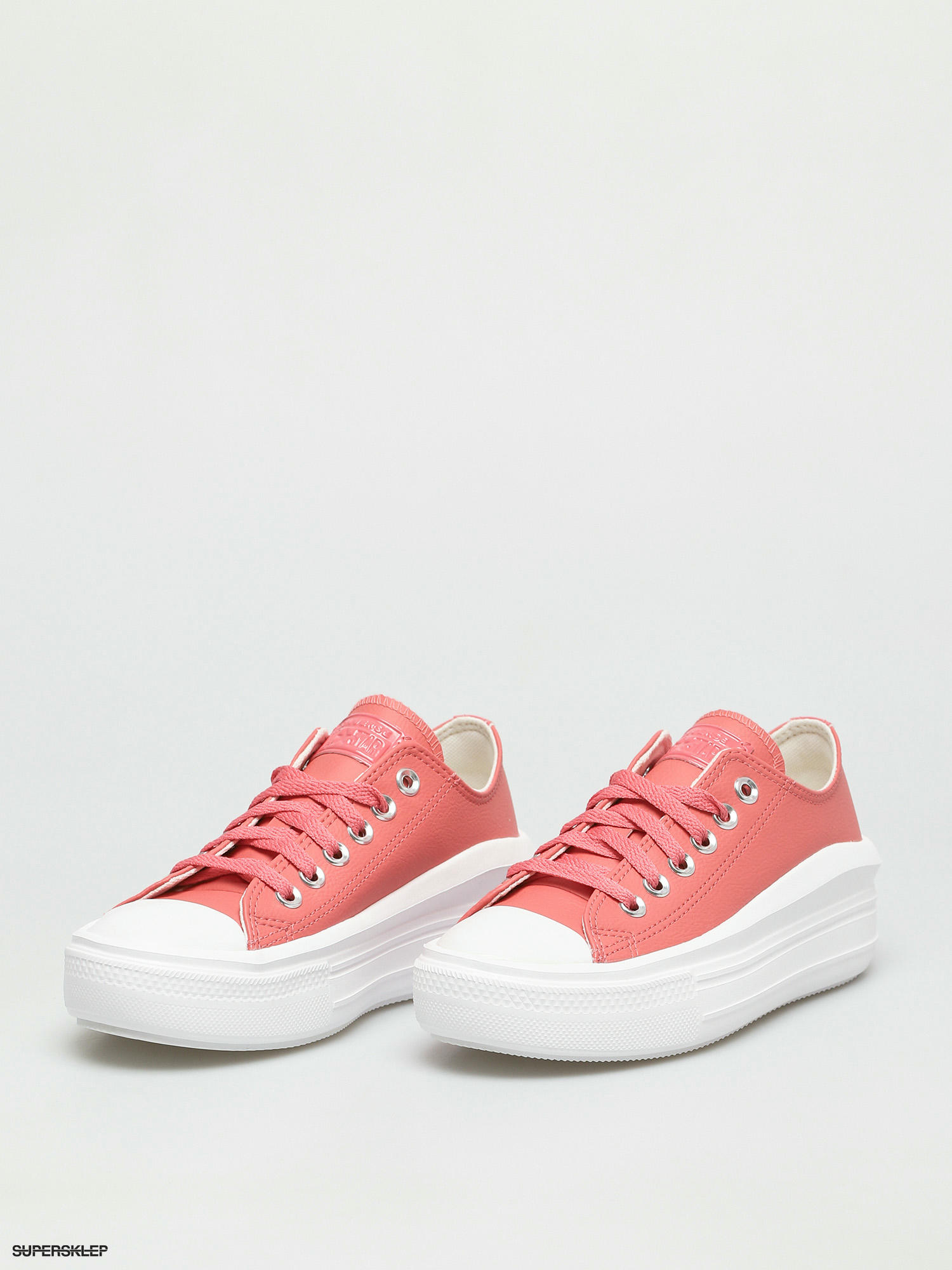 peach converse platform