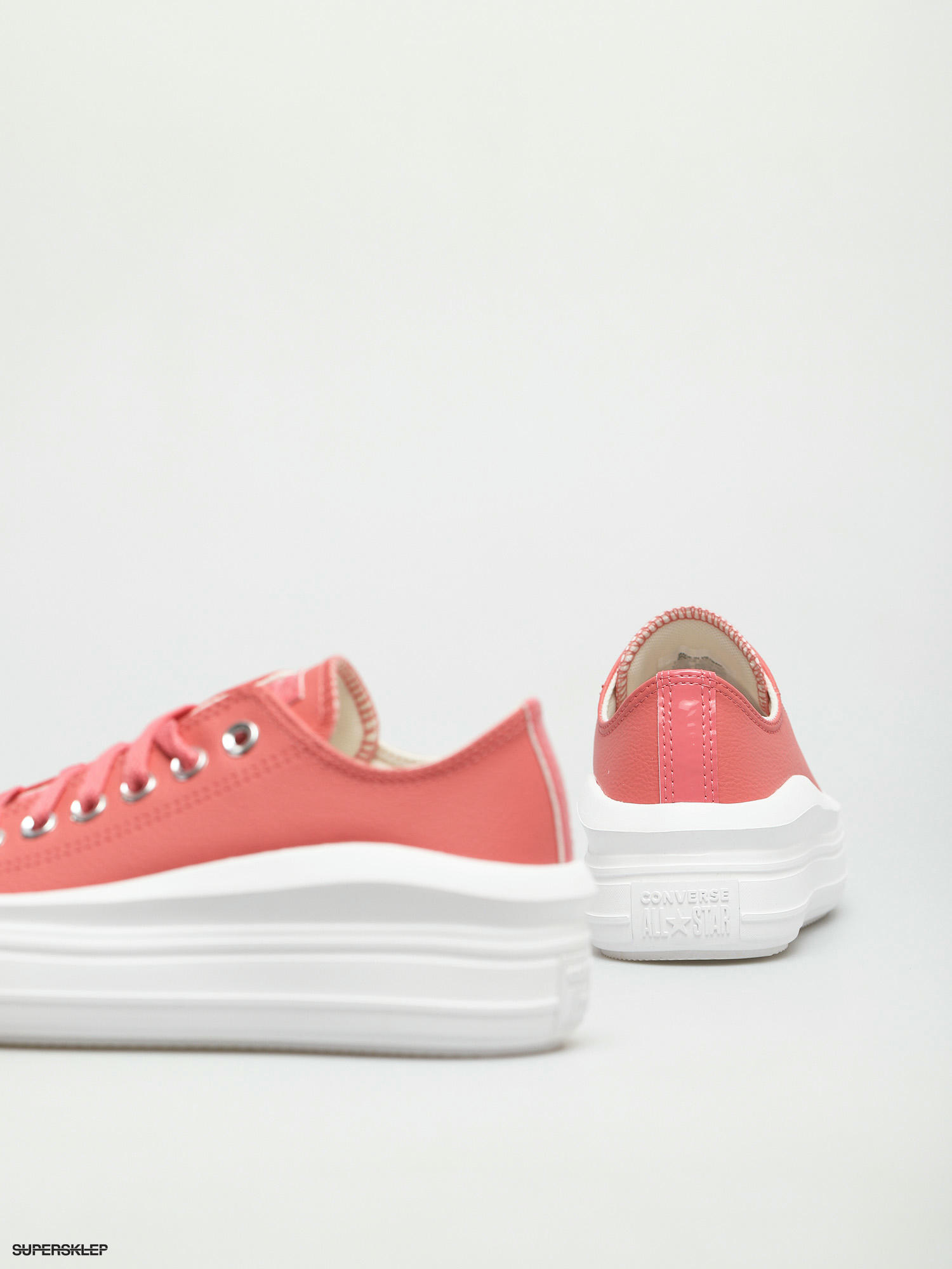 peach converse platform