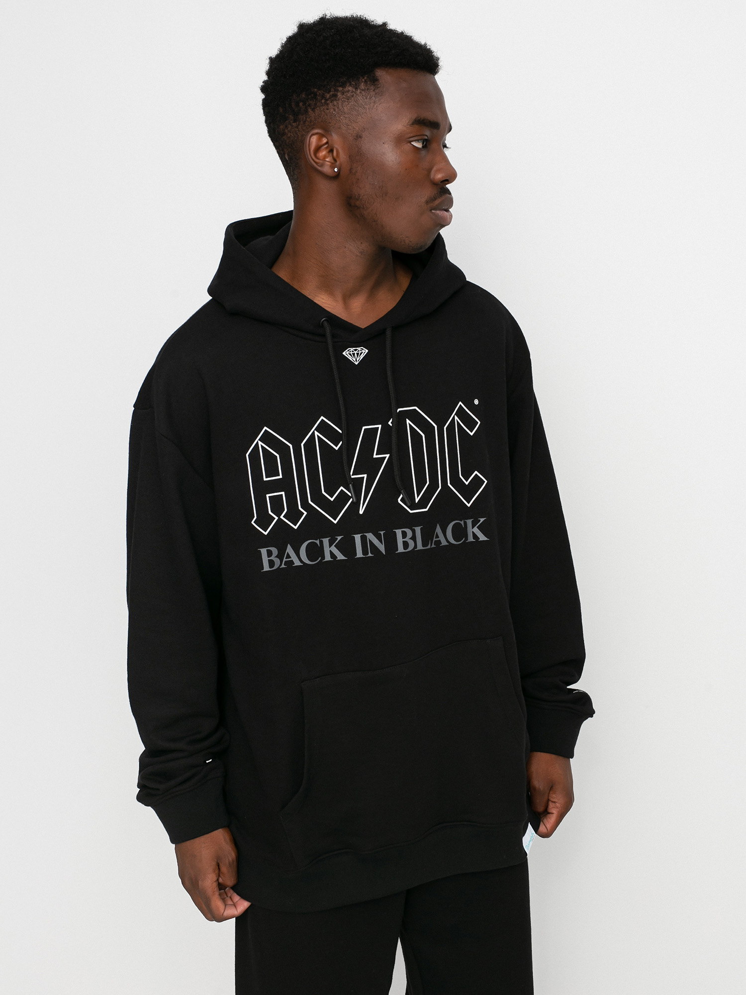 Diamond Supply Co. Back In Black HD Kapucnis pulóver (black)