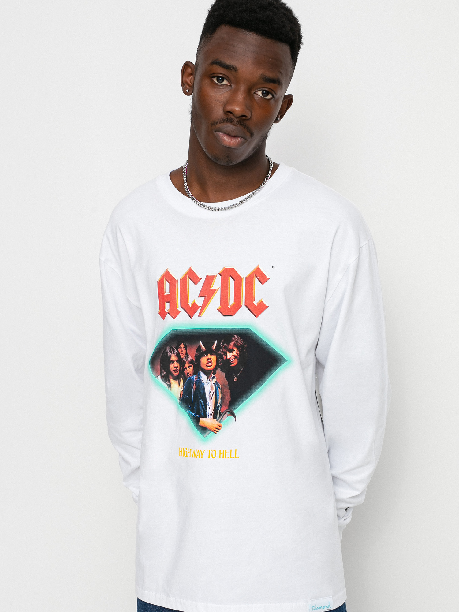 Diamond Supply Co. Highway To Hell Hosszú ujjú felső (white)