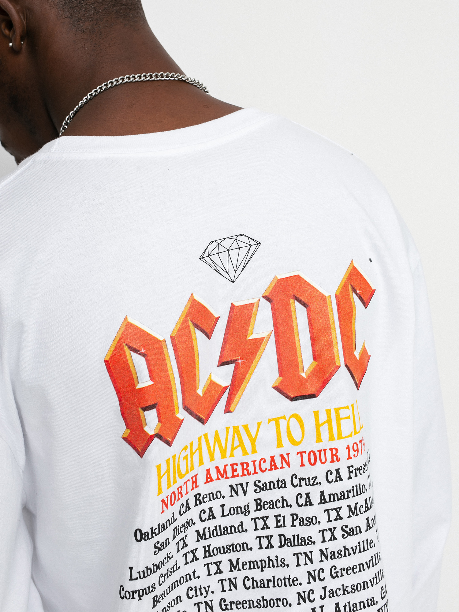 Diamond Supply Co. Highway To Hell Hosszú ujjú felső (white)